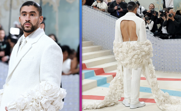 Bad Bunny's 26-Foot Floral Train to the Met Gala