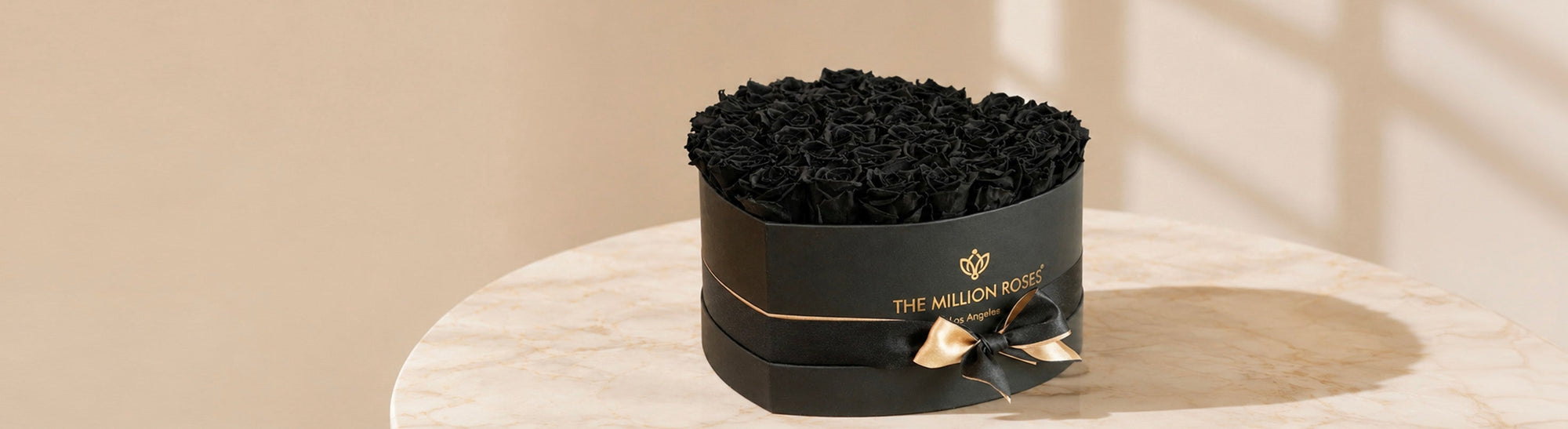 Happy women holding luxury long lasting black roses in their hands