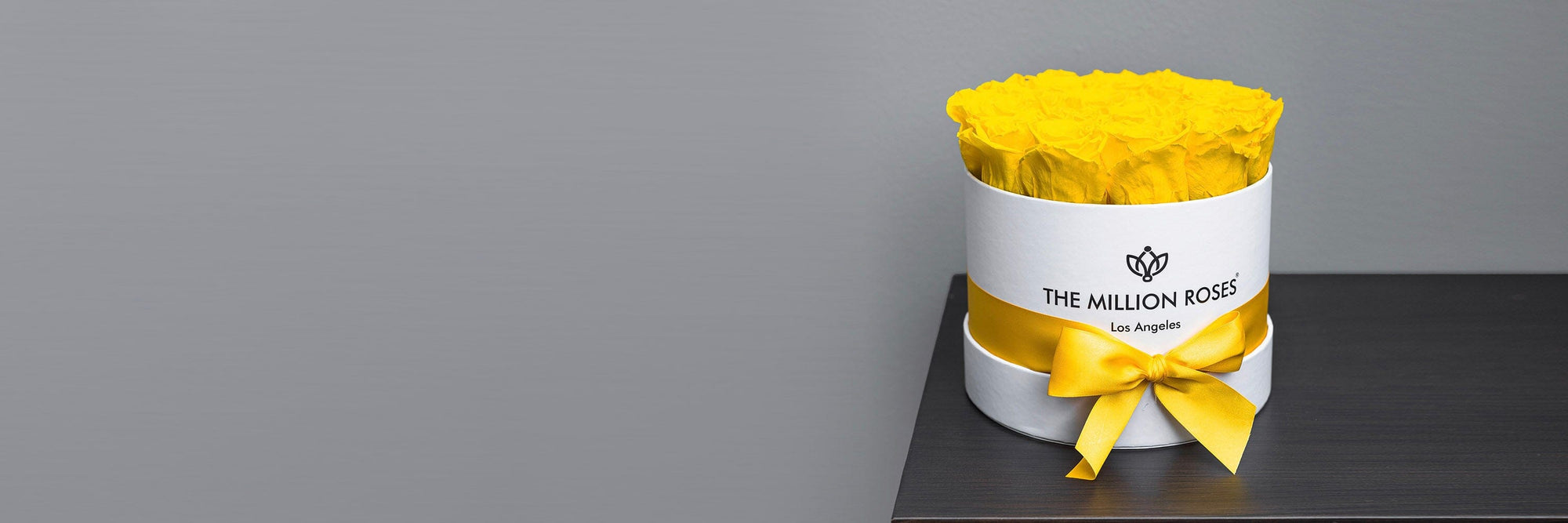 Three luxury long lasting yellow roses arrangements - The Million Roses®