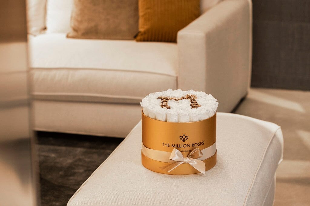 May Flowers - Golden Rose Arrangement - The Million Roses® The Million Roses®