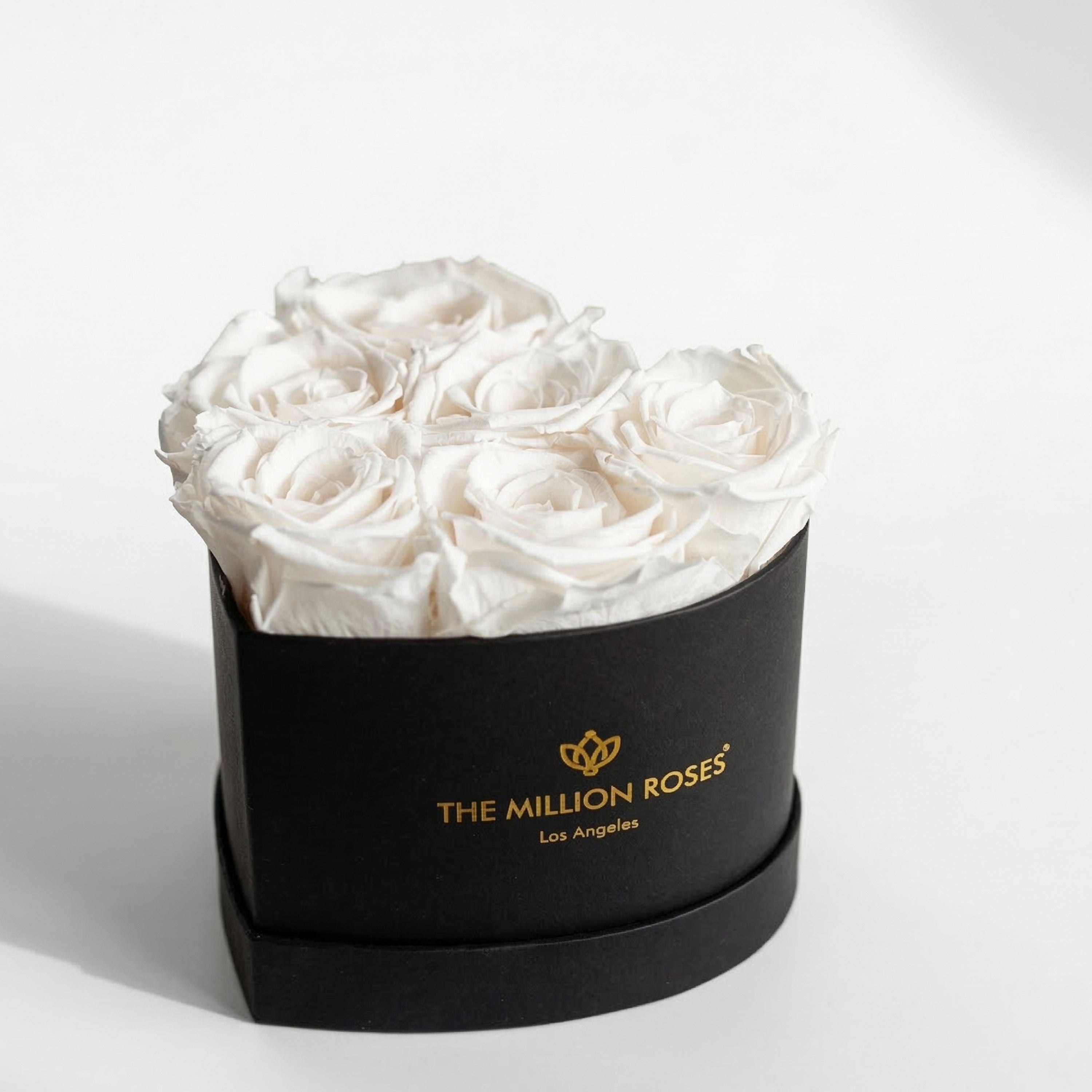 Baby Heart Black Box | White Roses