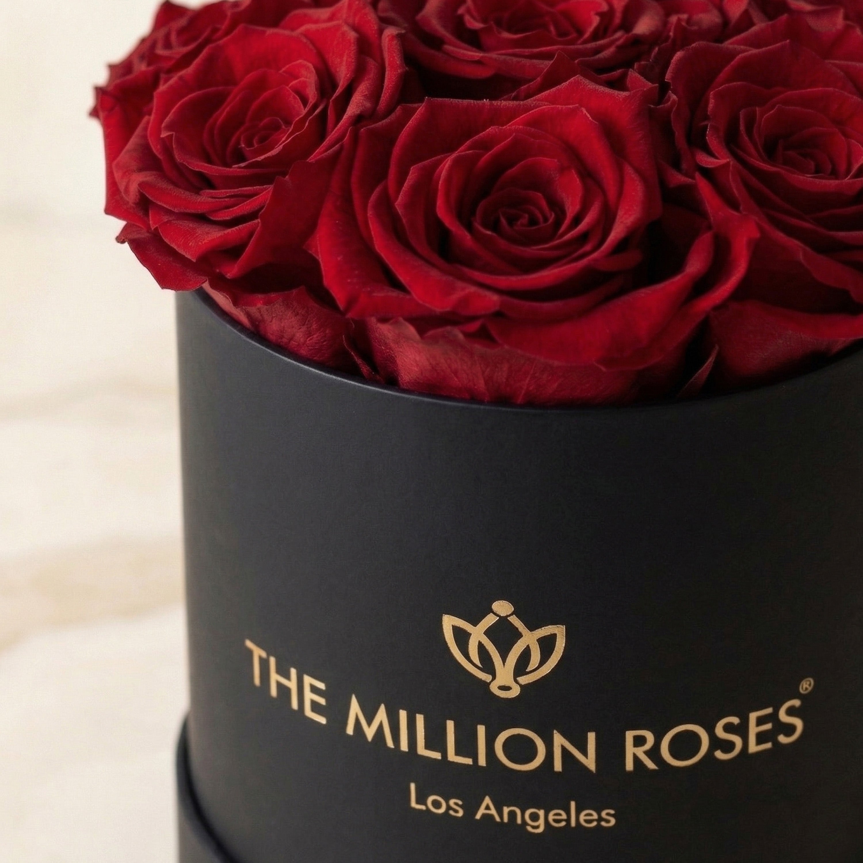 Cutie neagră de bază | Trandafiri roșii