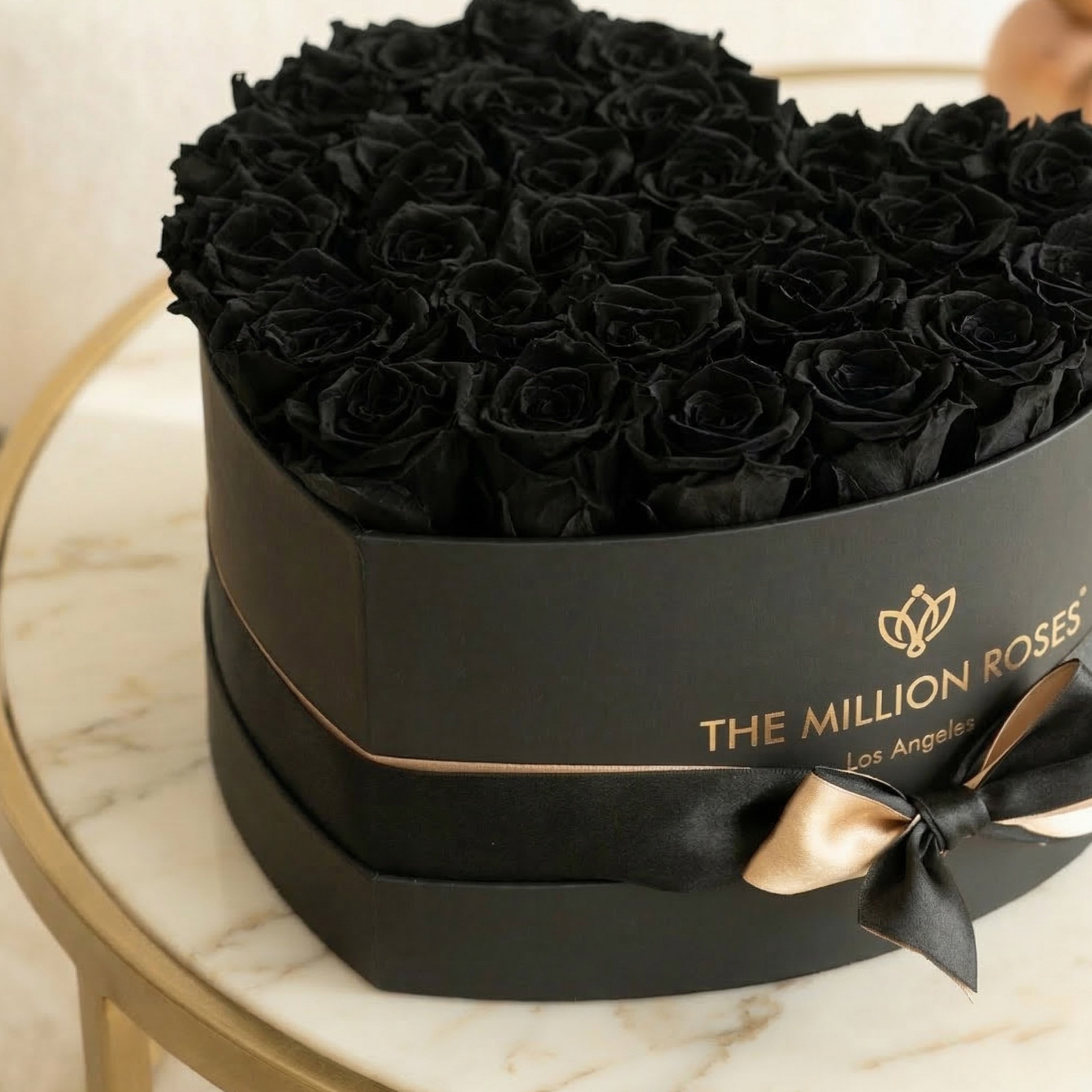 Herz Black Box | Schwarze Rosen