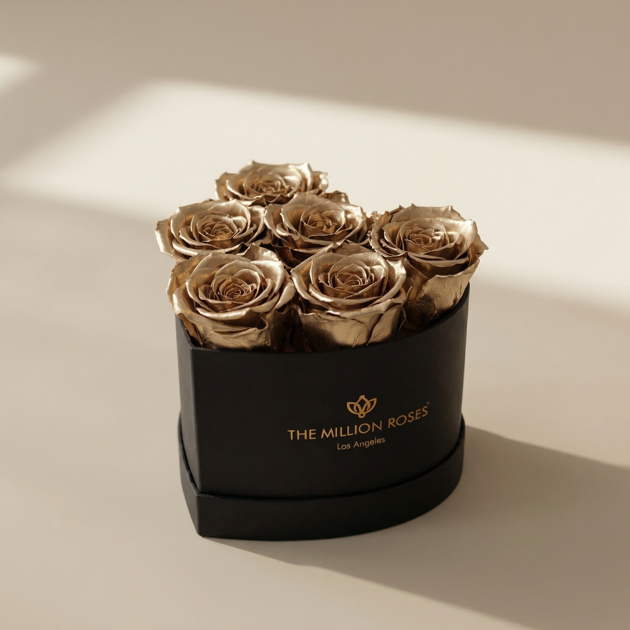 Scatola nera per bambini a cuore | Rose d'oro