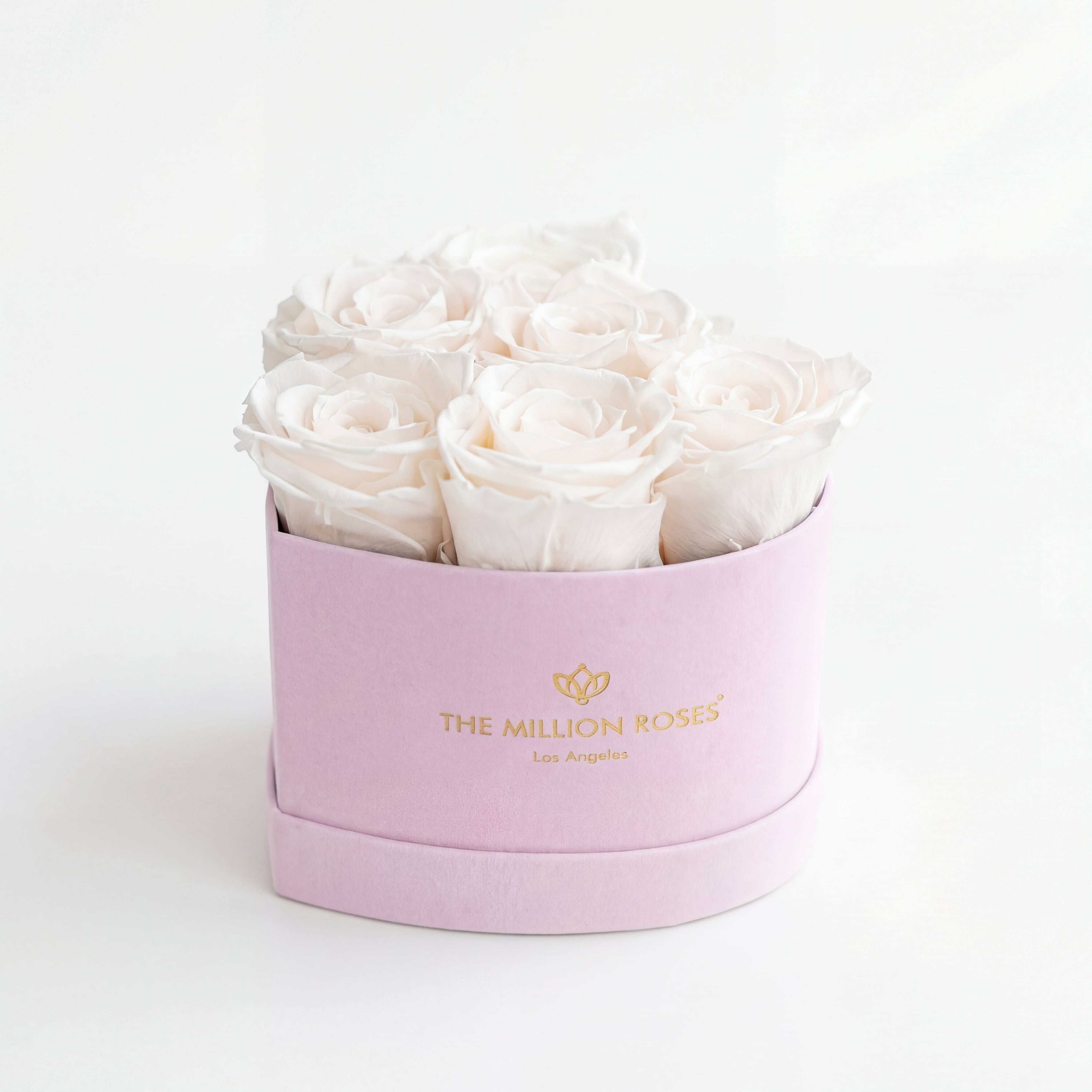 Baby Heart Scatola Rosa Chiaro | Rose Bianche