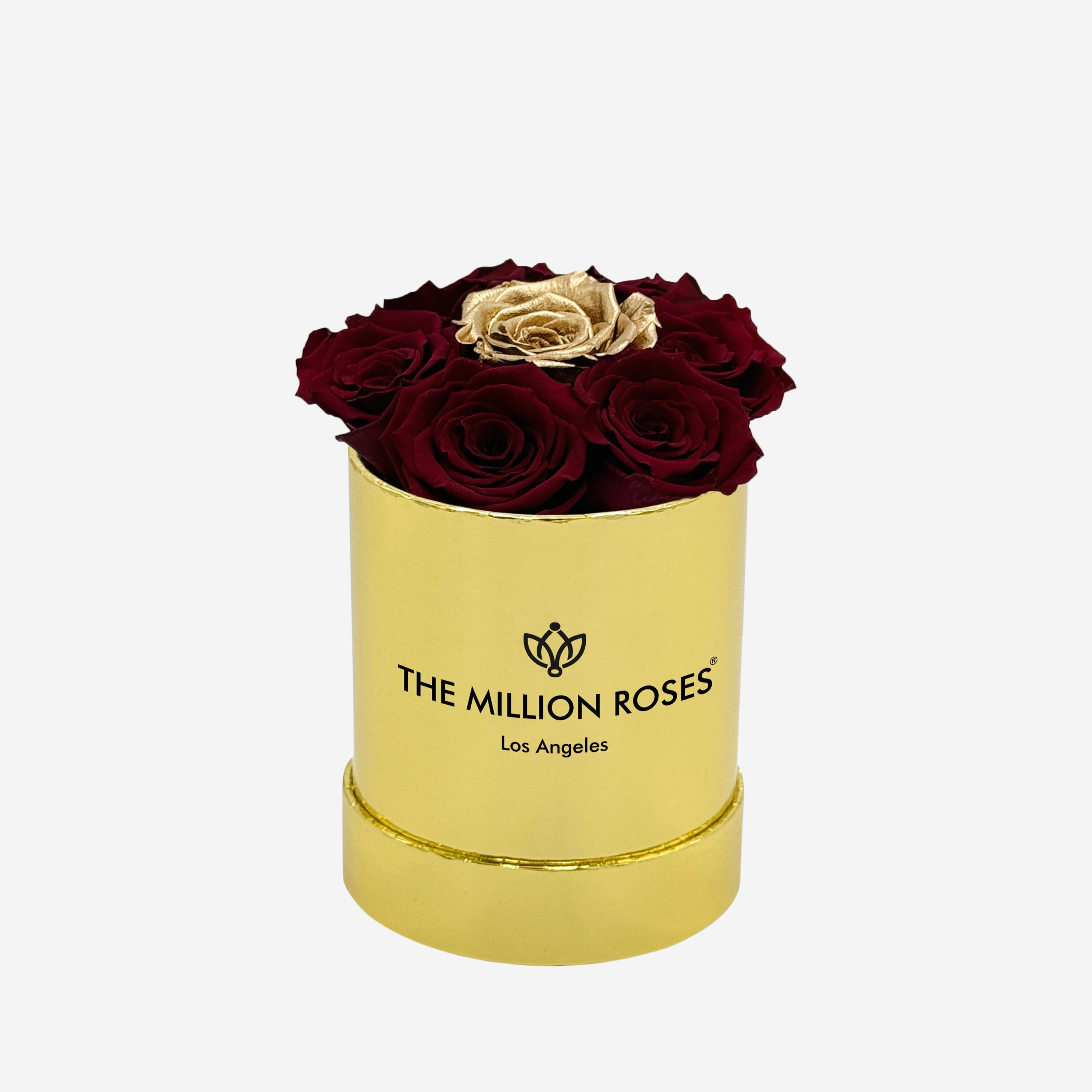 Scatola d'oro a specchio di base | Rose Borgogna e Oro