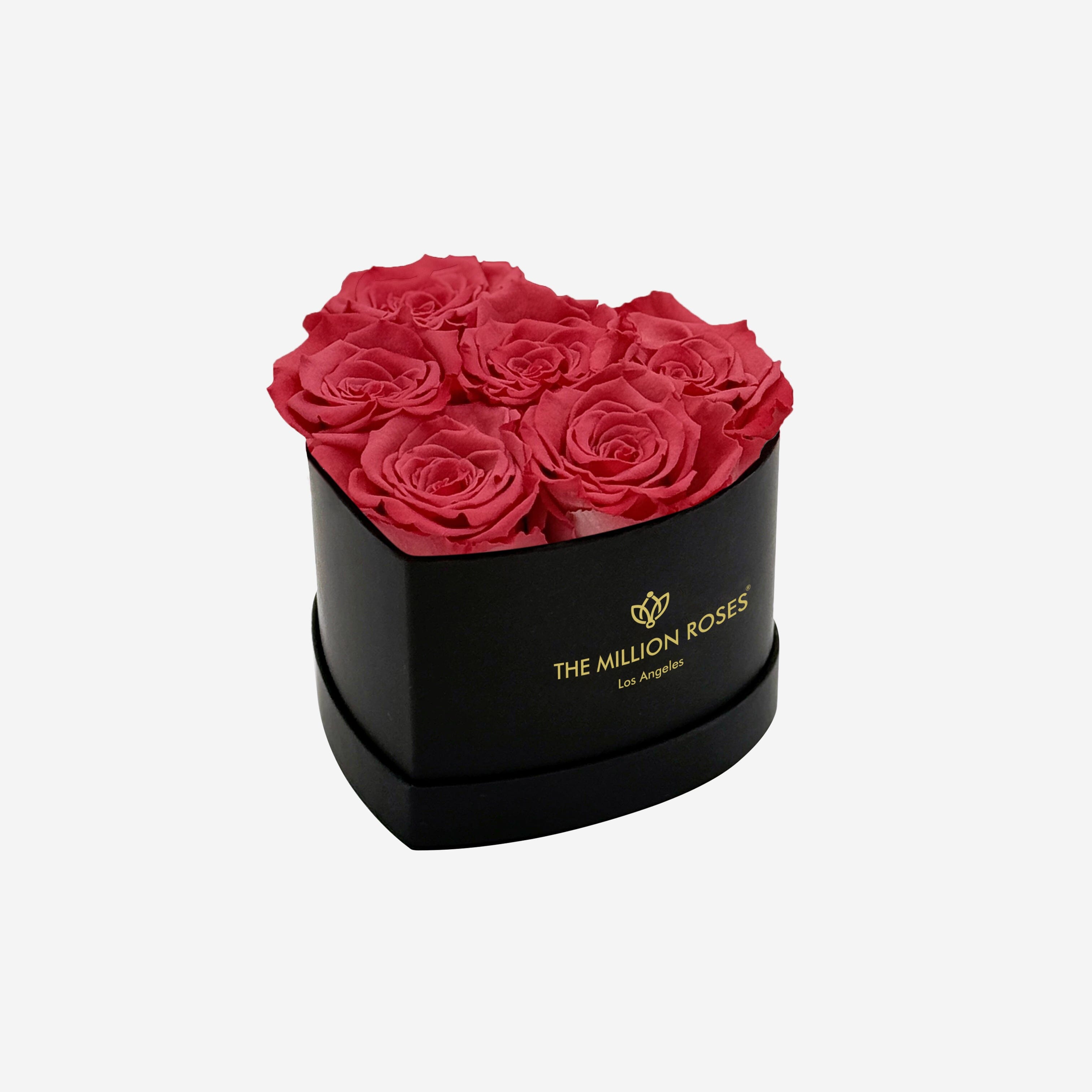 Caja negra de corazón de bebé | Rosas de coral