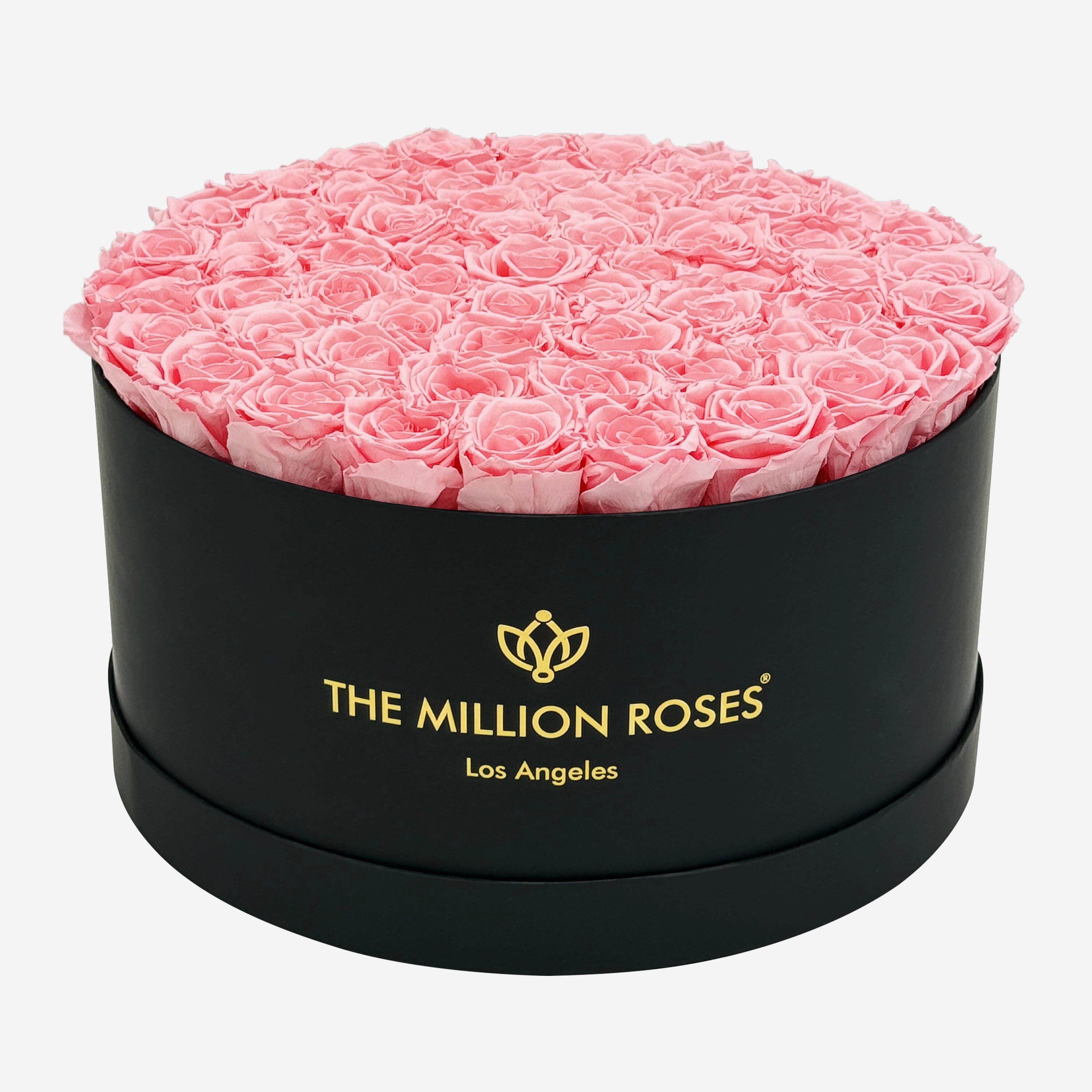 Deluxe Black Box | Light Pink Roses