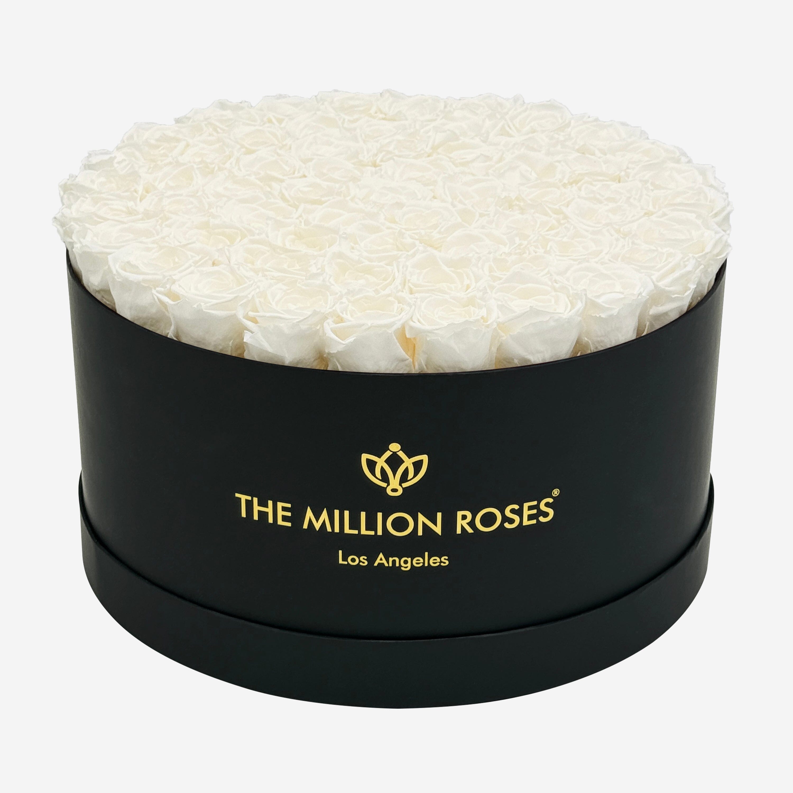 Deluxe Black Box | White Roses