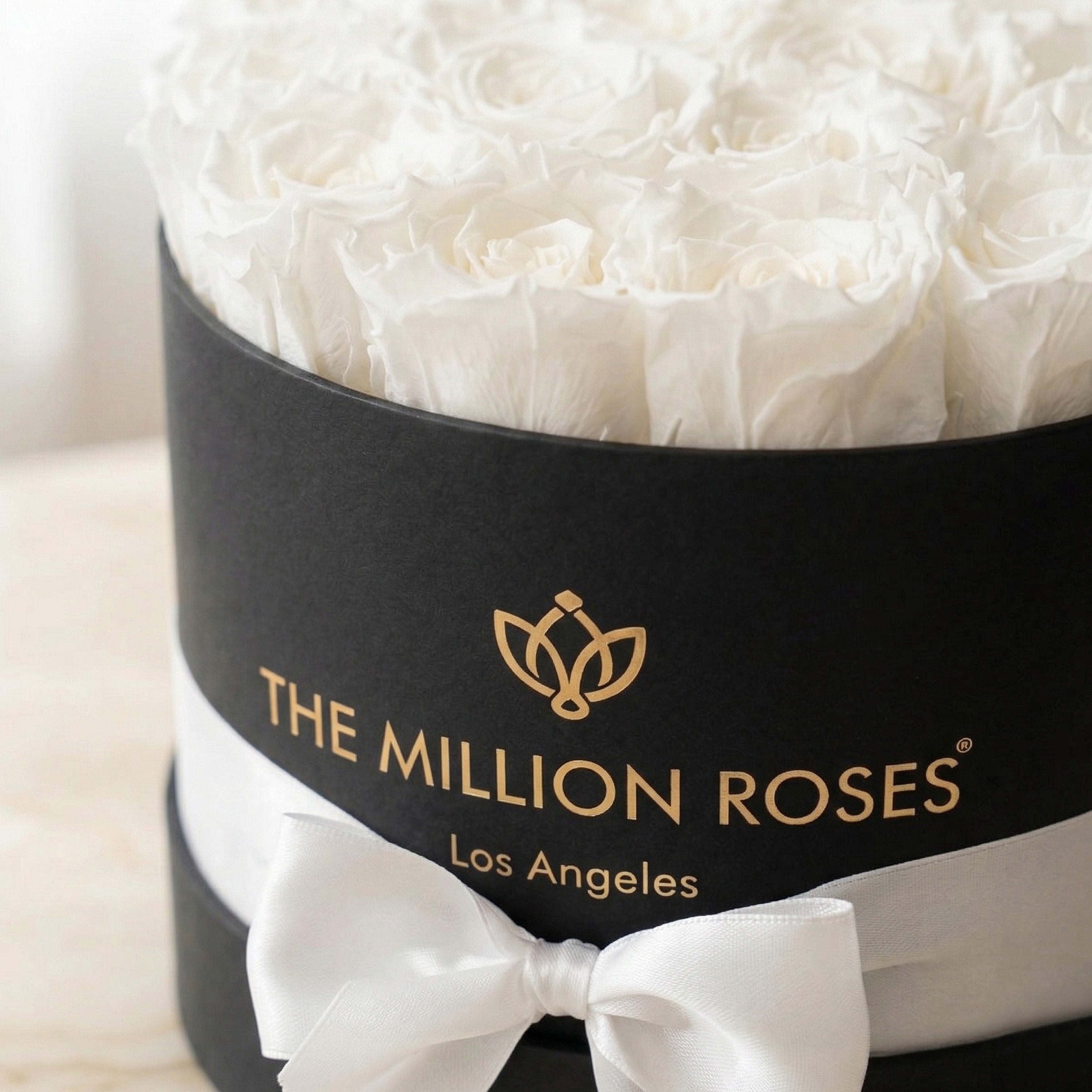 Classic Black Box | White Roses