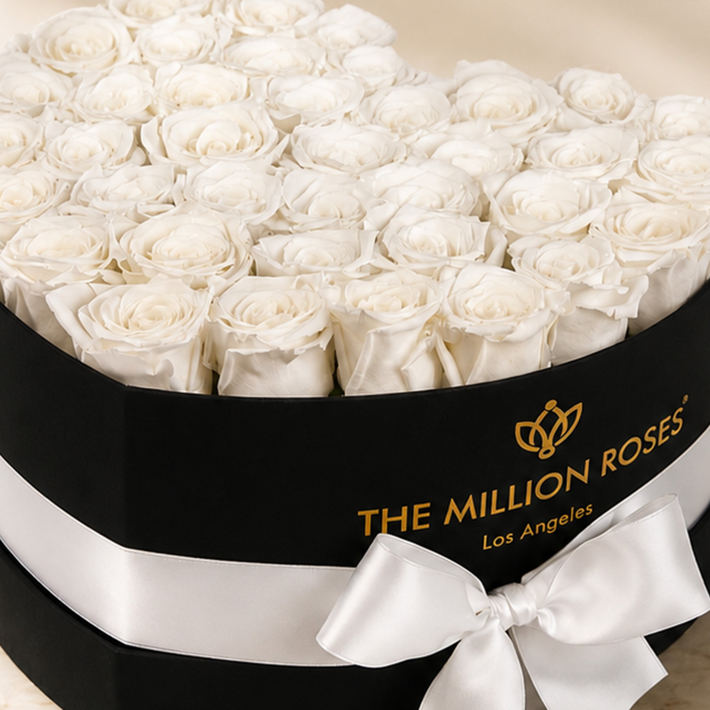 Heart Black Box | White Roses