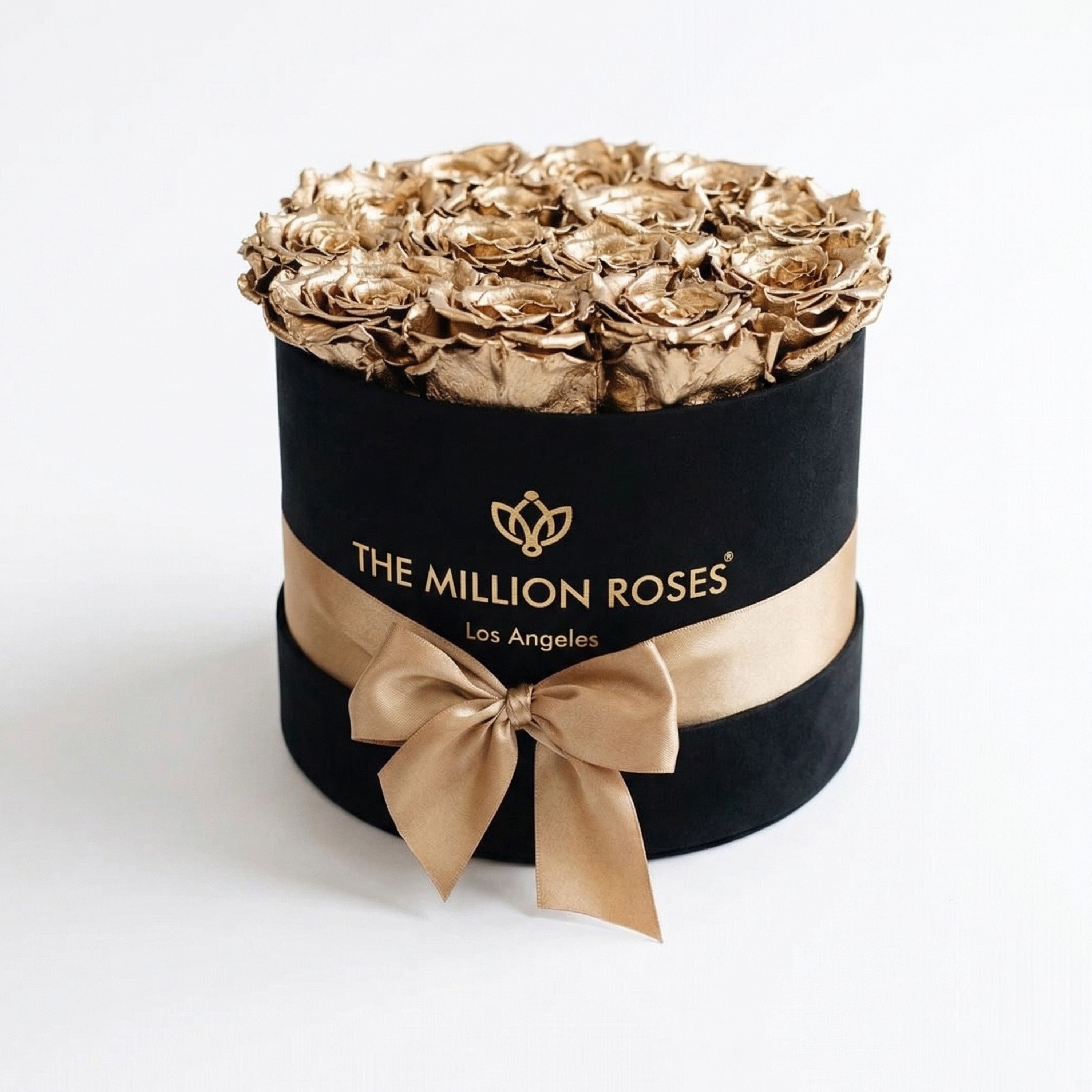 Scatola nera classica | Rose in oro 24 carati