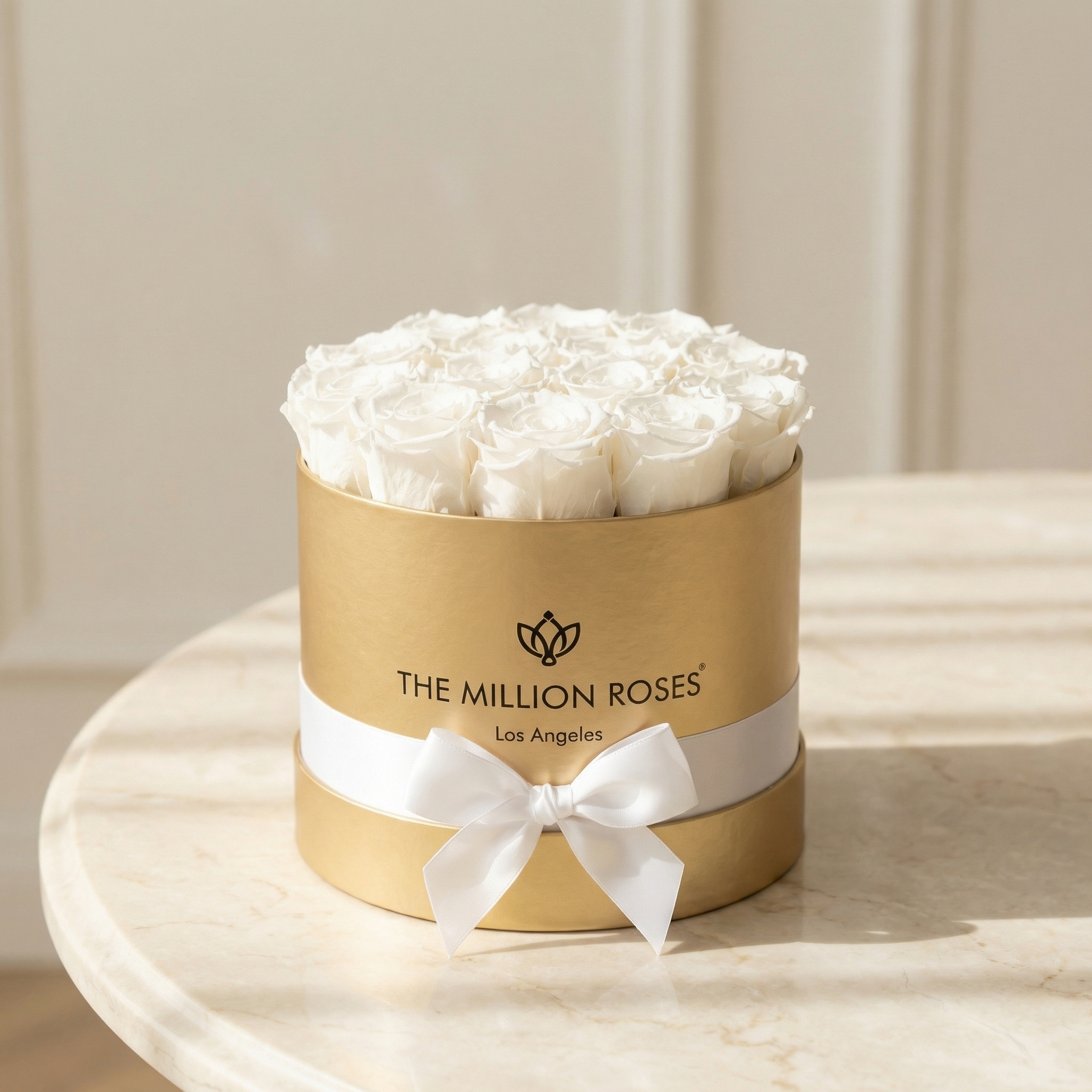 Classic Gold Box | White Roses