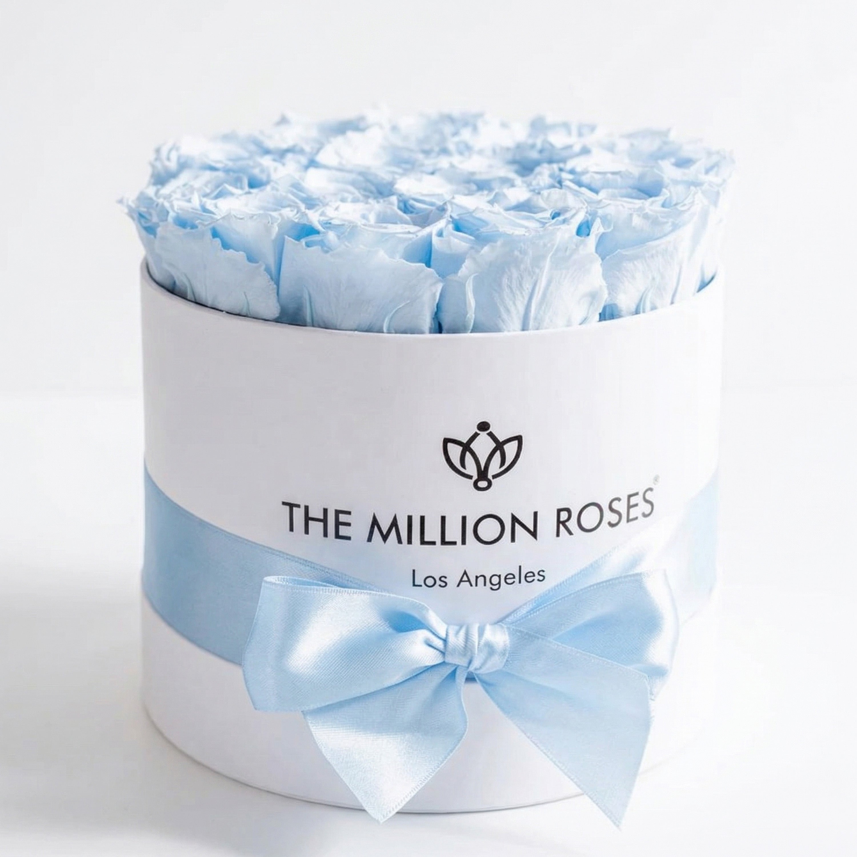 Classic White Box | Light Blue Roses