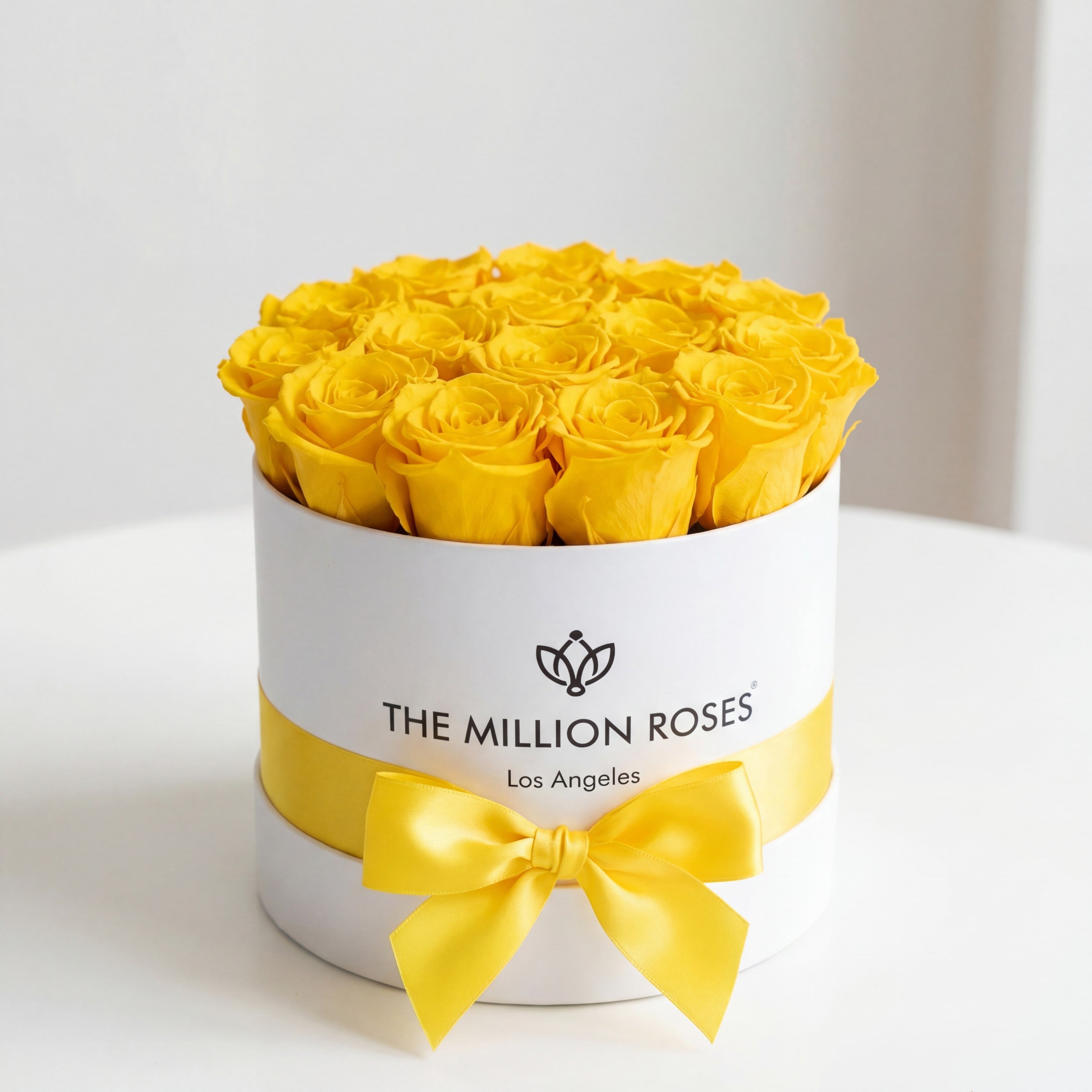 Classic White Box | Yellow Roses