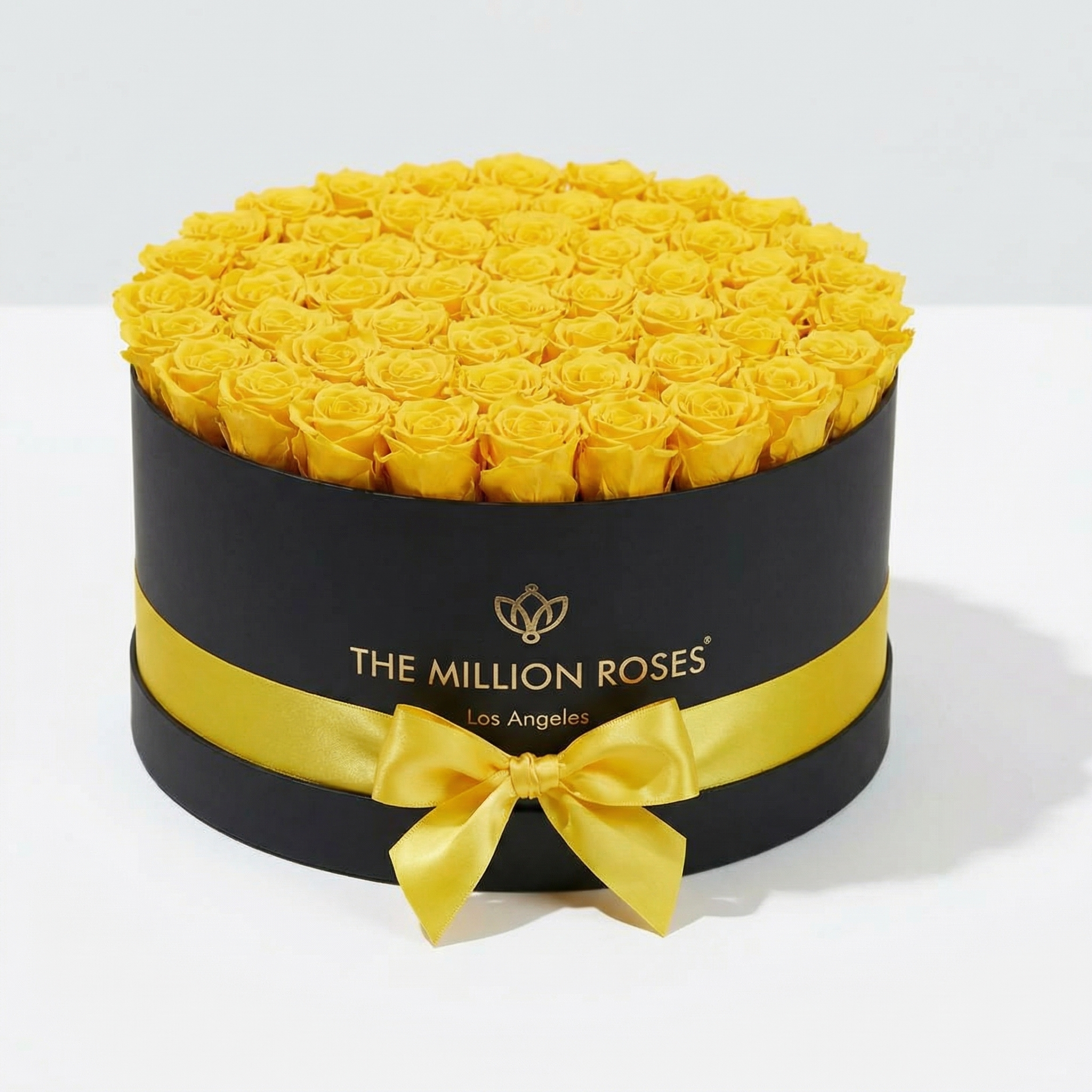 Deluxe Black Box | Yellow Roses