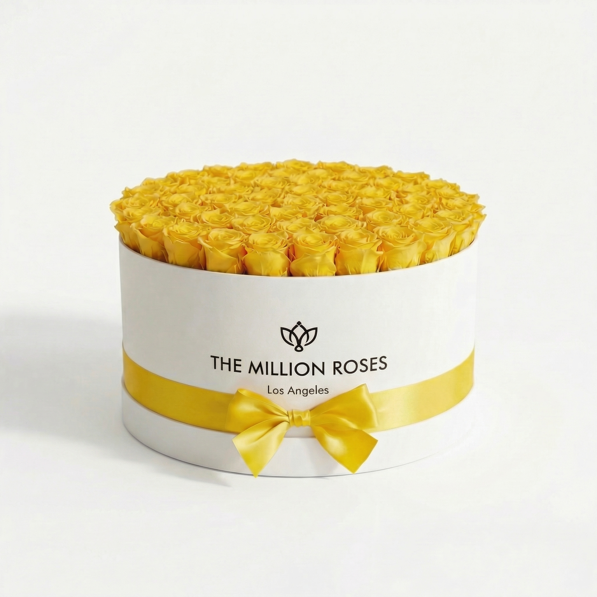 Deluxe White Box | Yellow Roses
