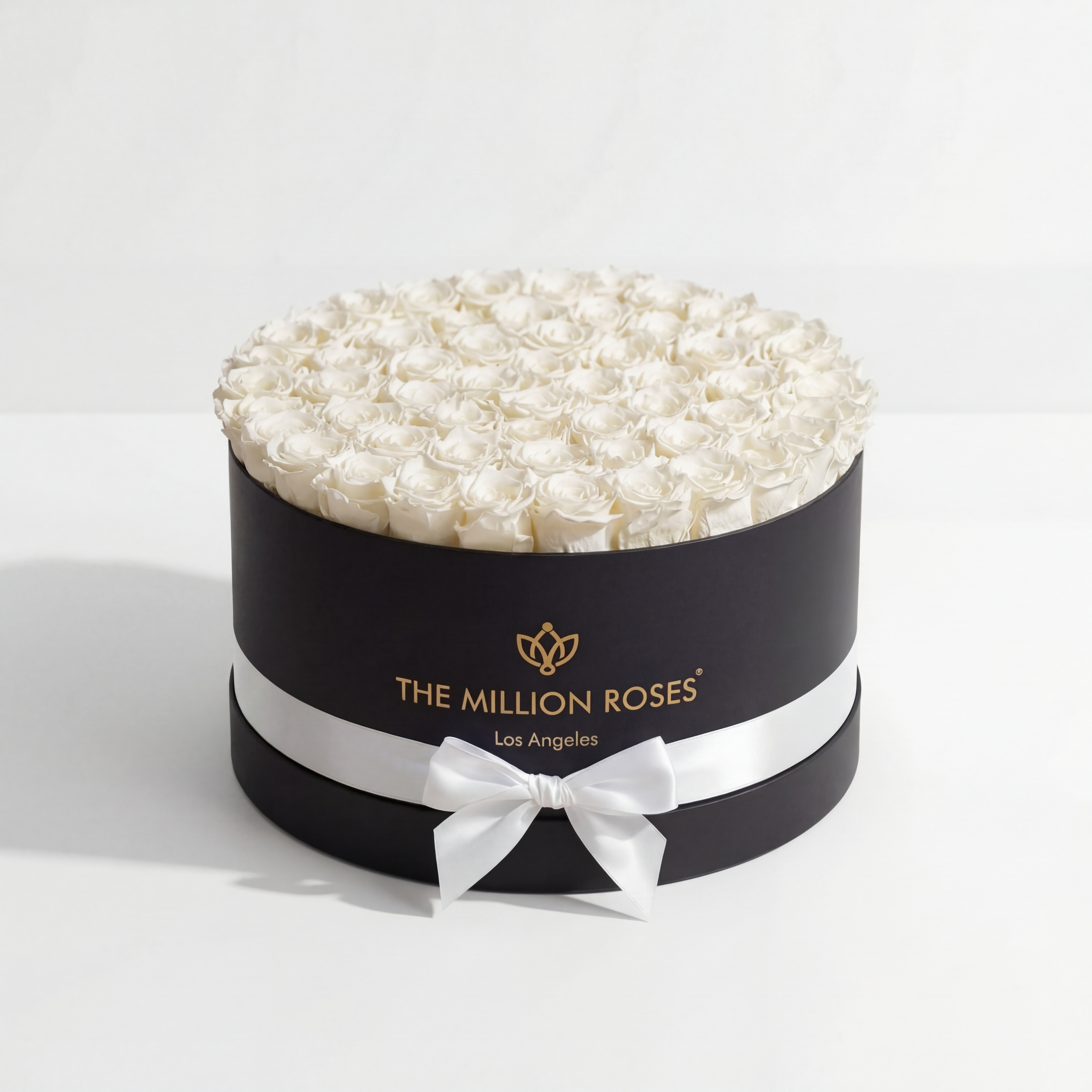 Deluxe Black Box | White Roses
