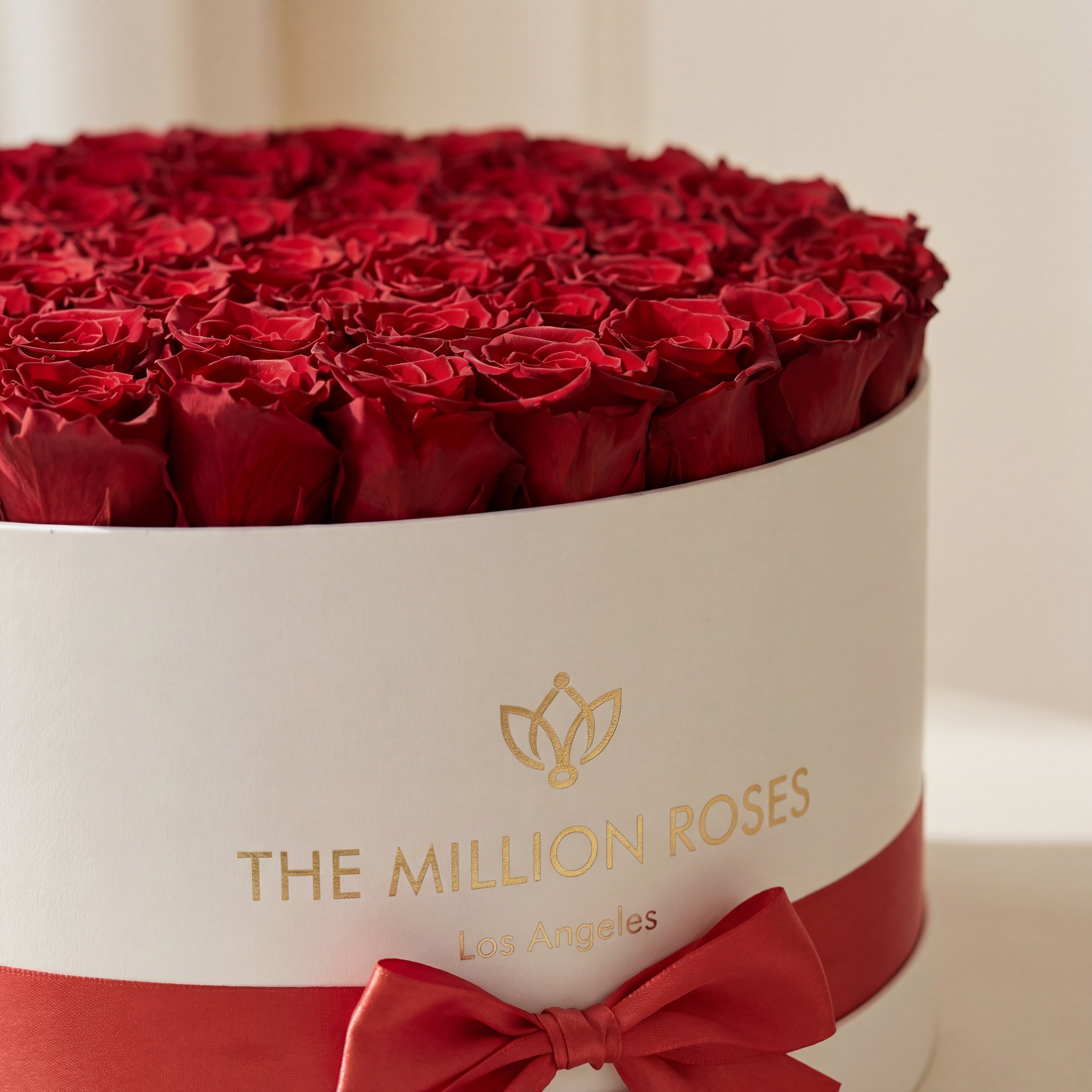 Deluxe Weiße Box | Rote Rosen