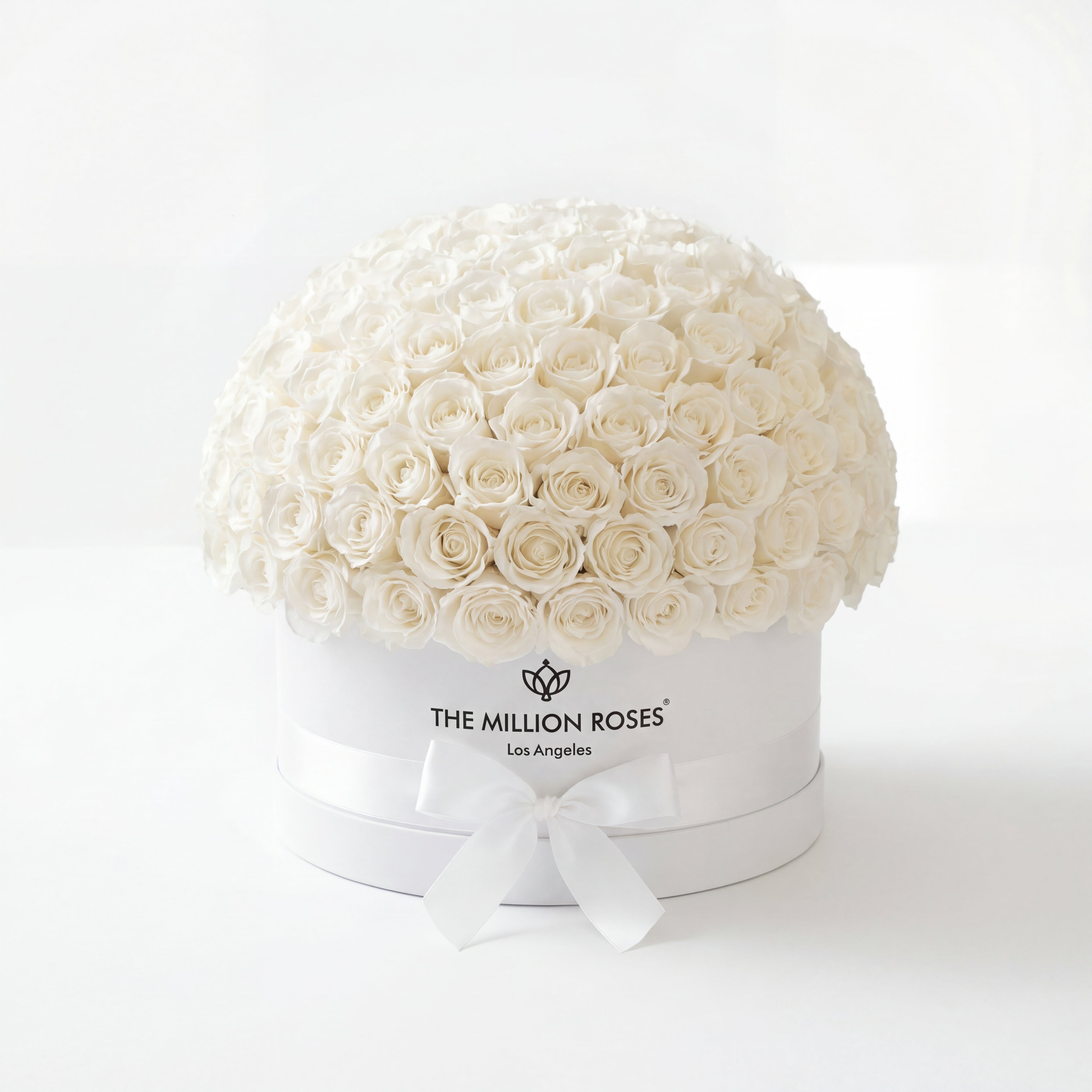 Deluxe White Dome Box | White Roses