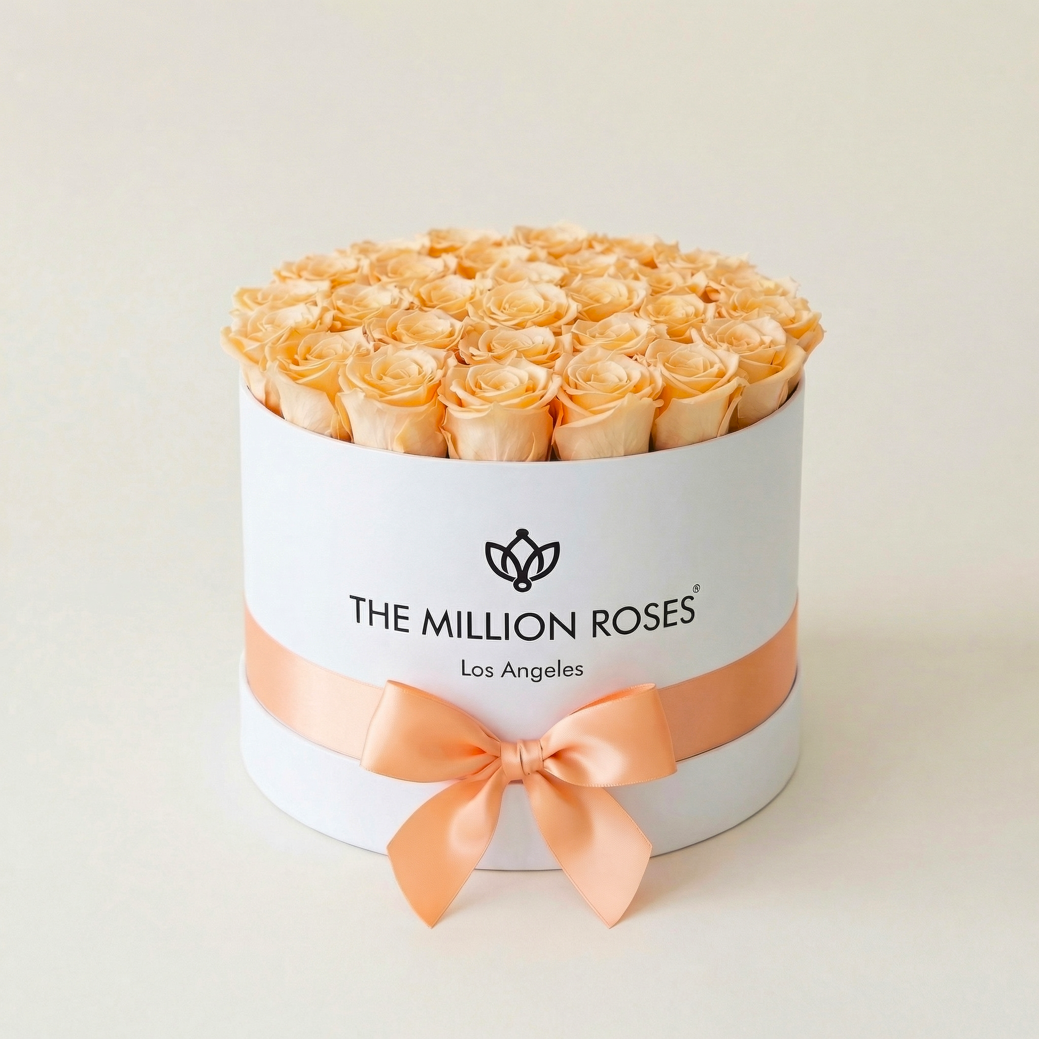 Supreme White Box | Peach Roses