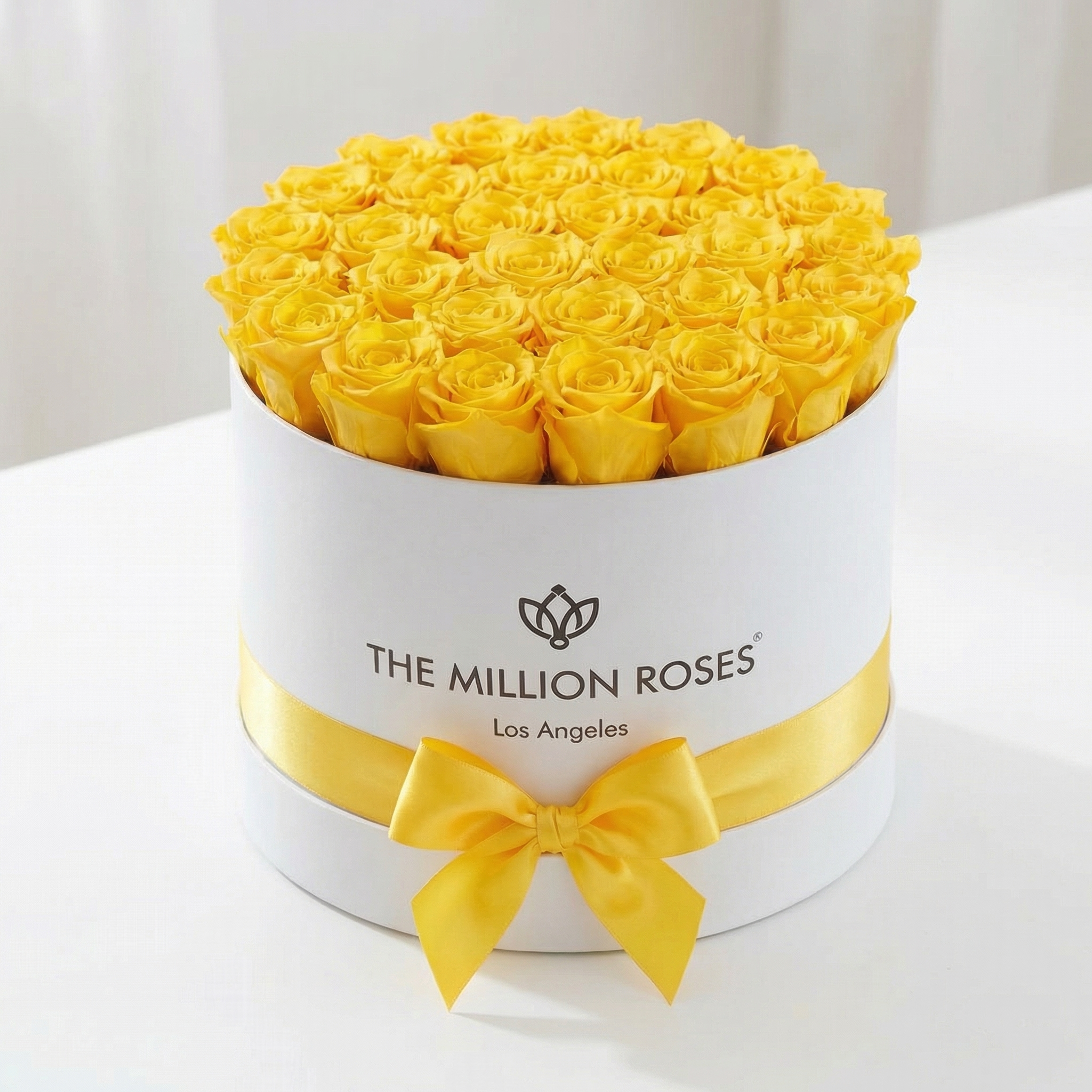 Supreme White Box | Yellow Roses