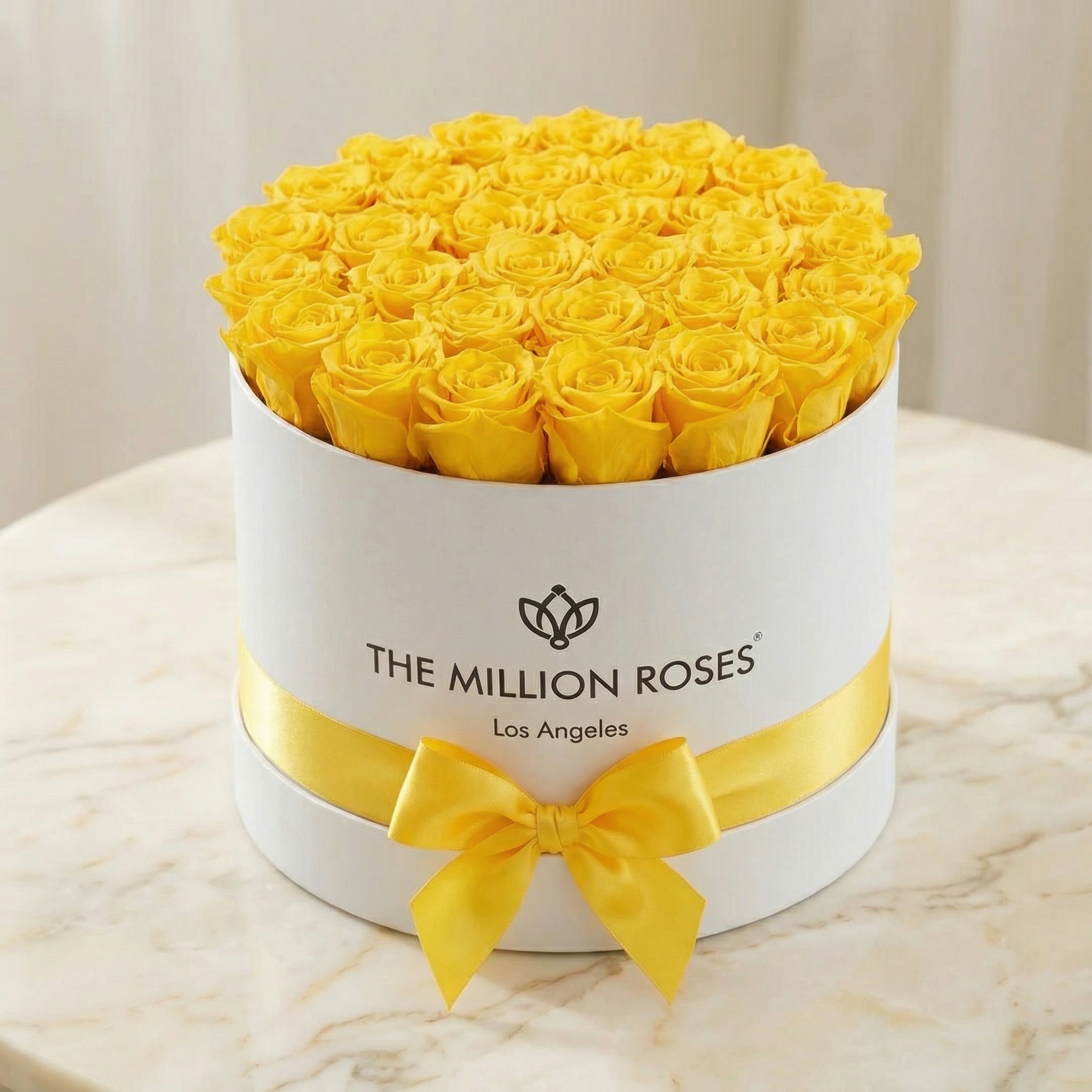 Supreme White Box | Yellow Roses
