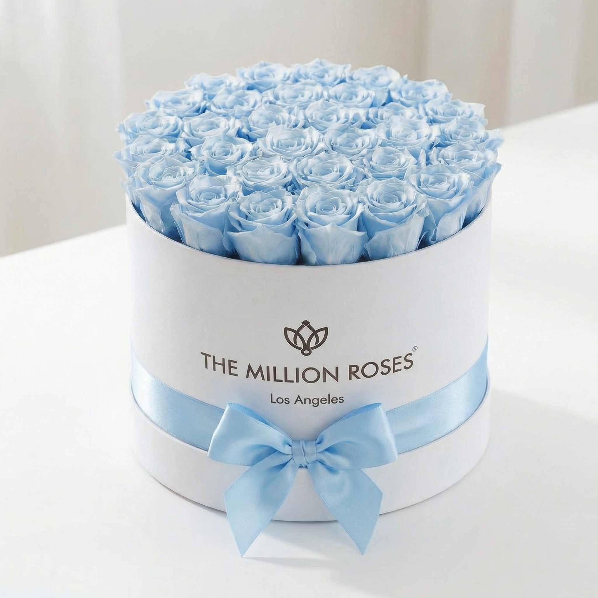Supreme White Box | Light Blue Roses