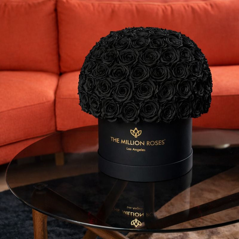 Supreme Black Superdome Box | Black Roses