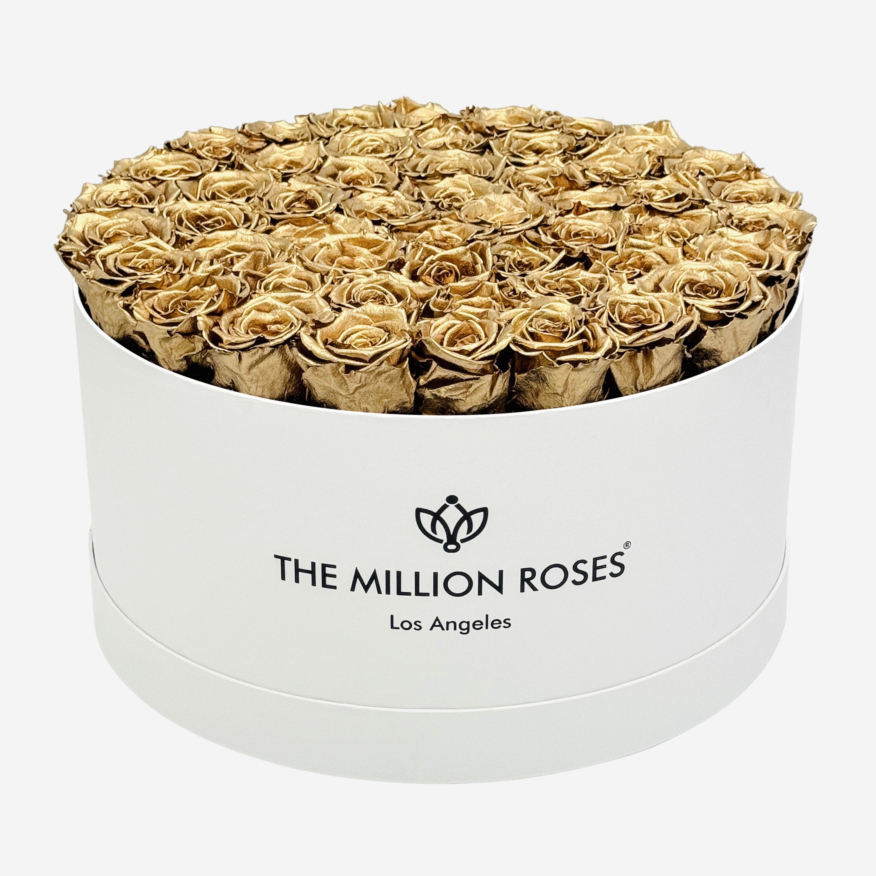 Deluxe White Box | Gold Roses