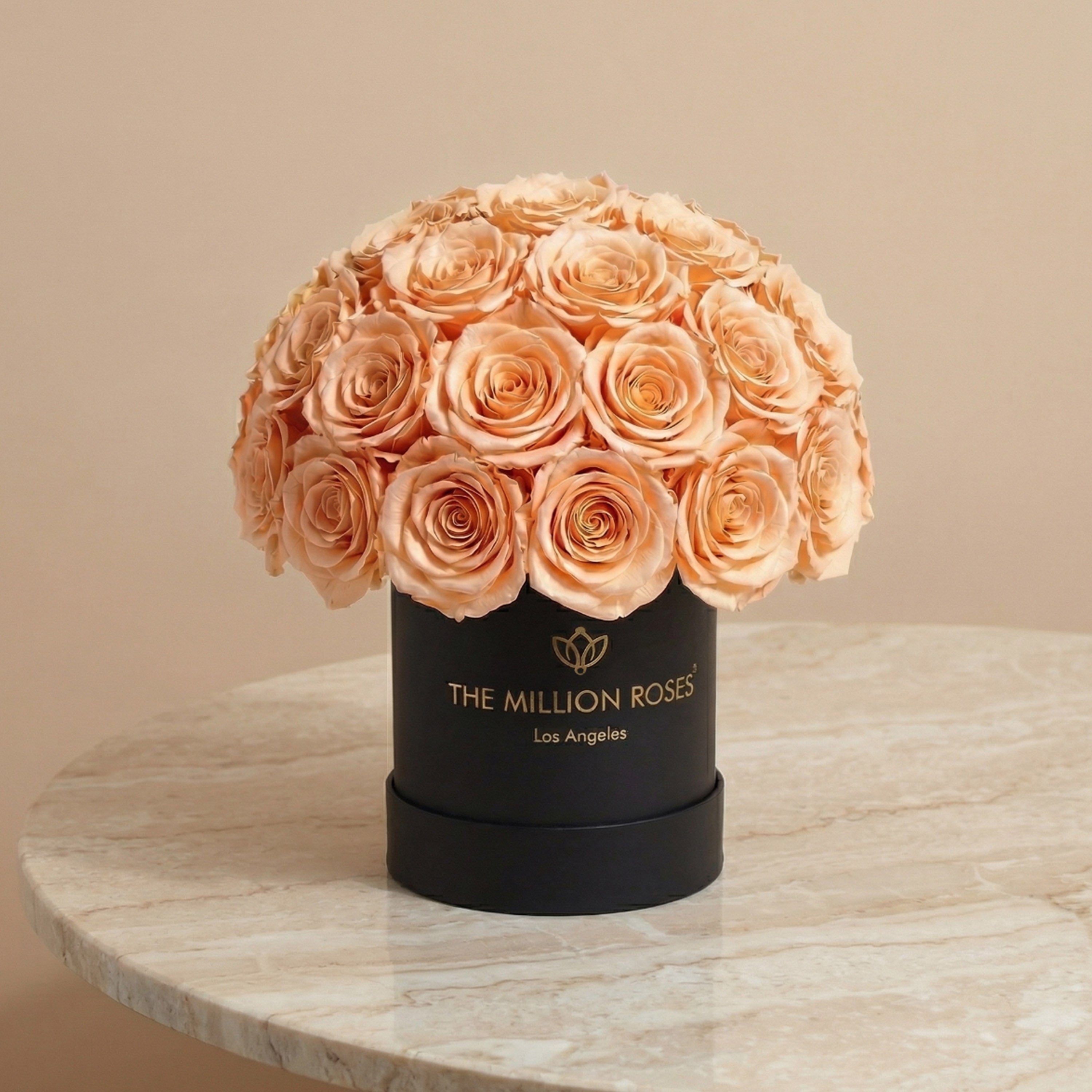 Essence Black Superdome Box | Peach Roses