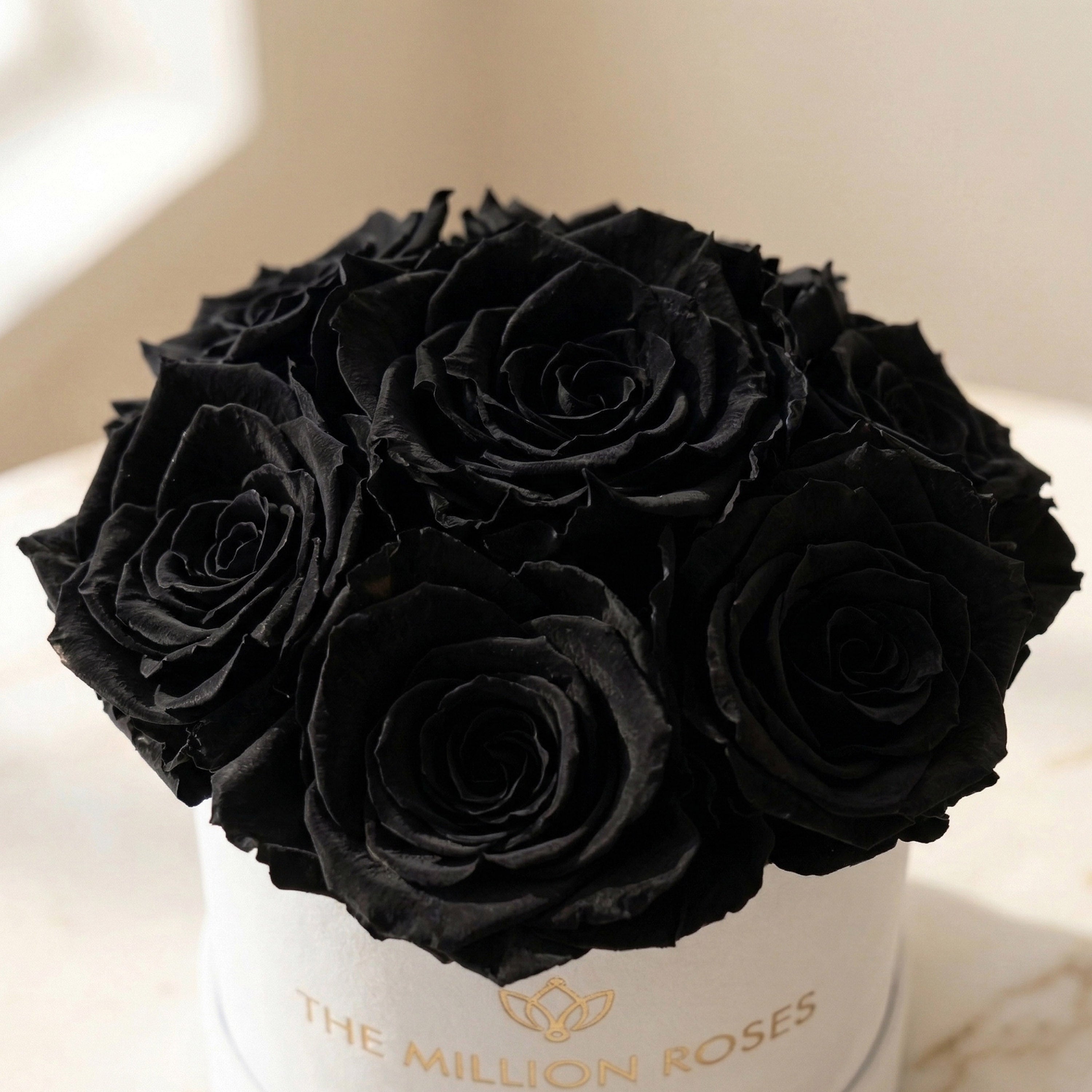 Basic White Box | Black Roses