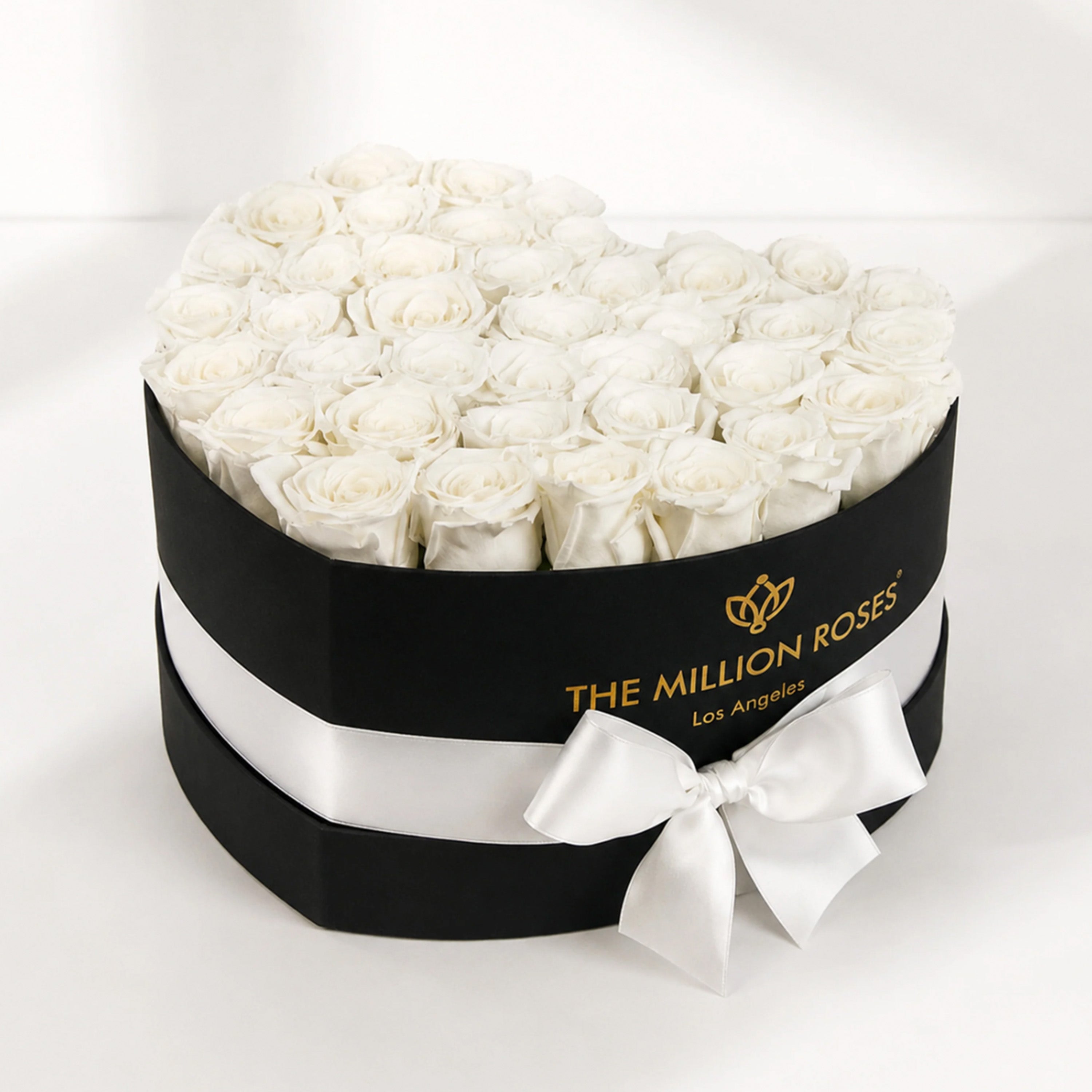 Heart Black Box | White Roses