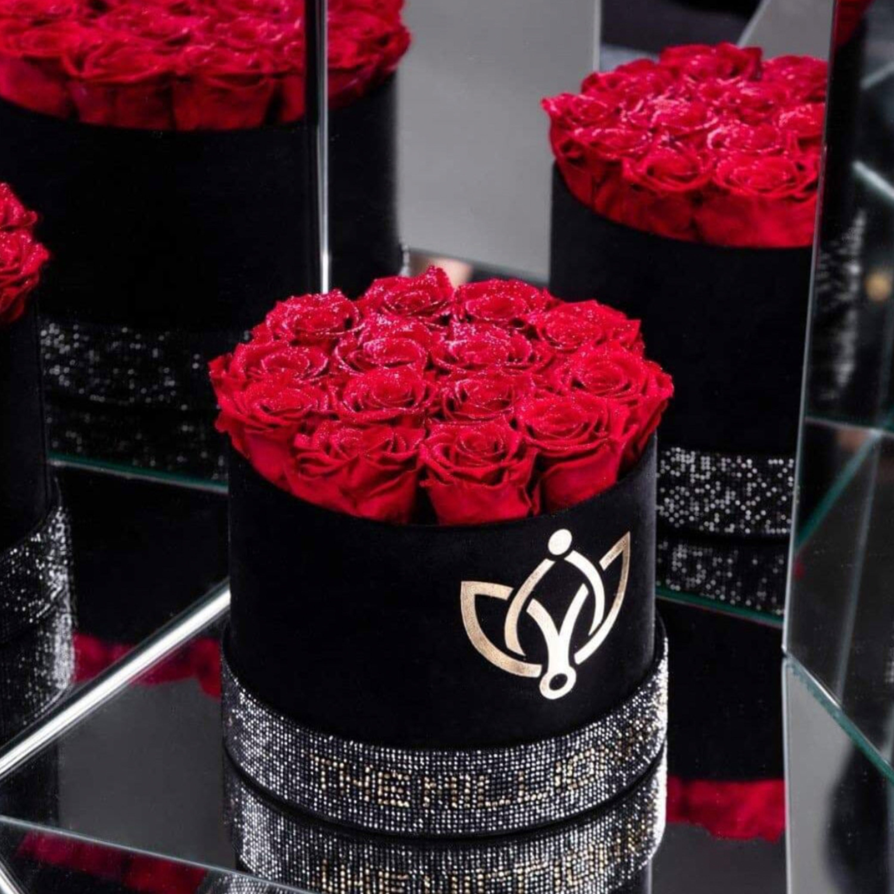 Classic Black Box | Crystal Edition | Red Roses