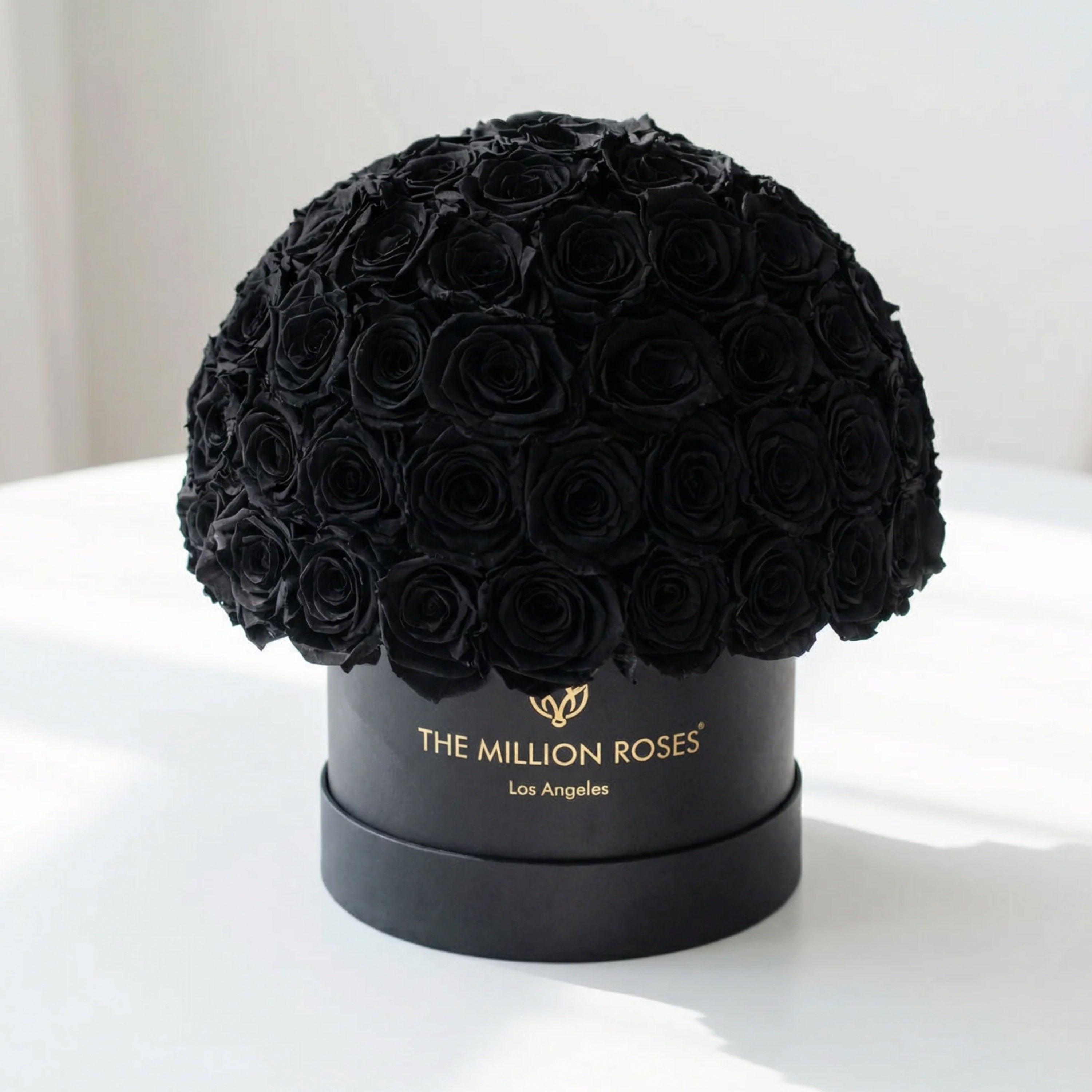 Classic Black Superdome Box | Black Roses