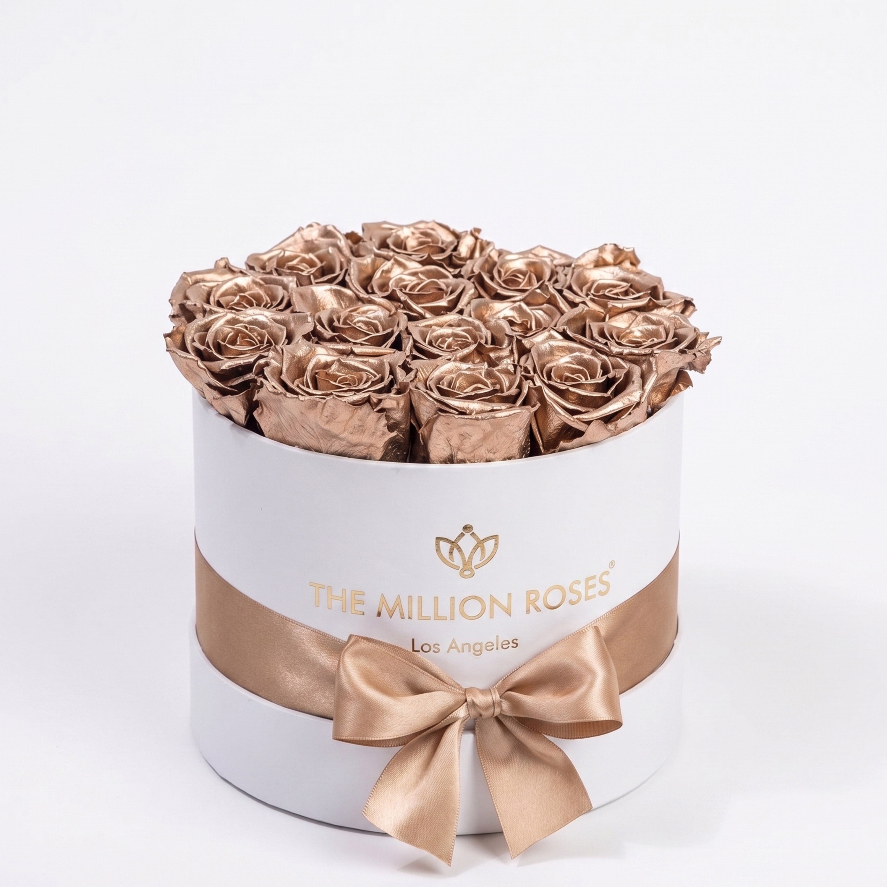 Boîte blanche classique | Roses d’or