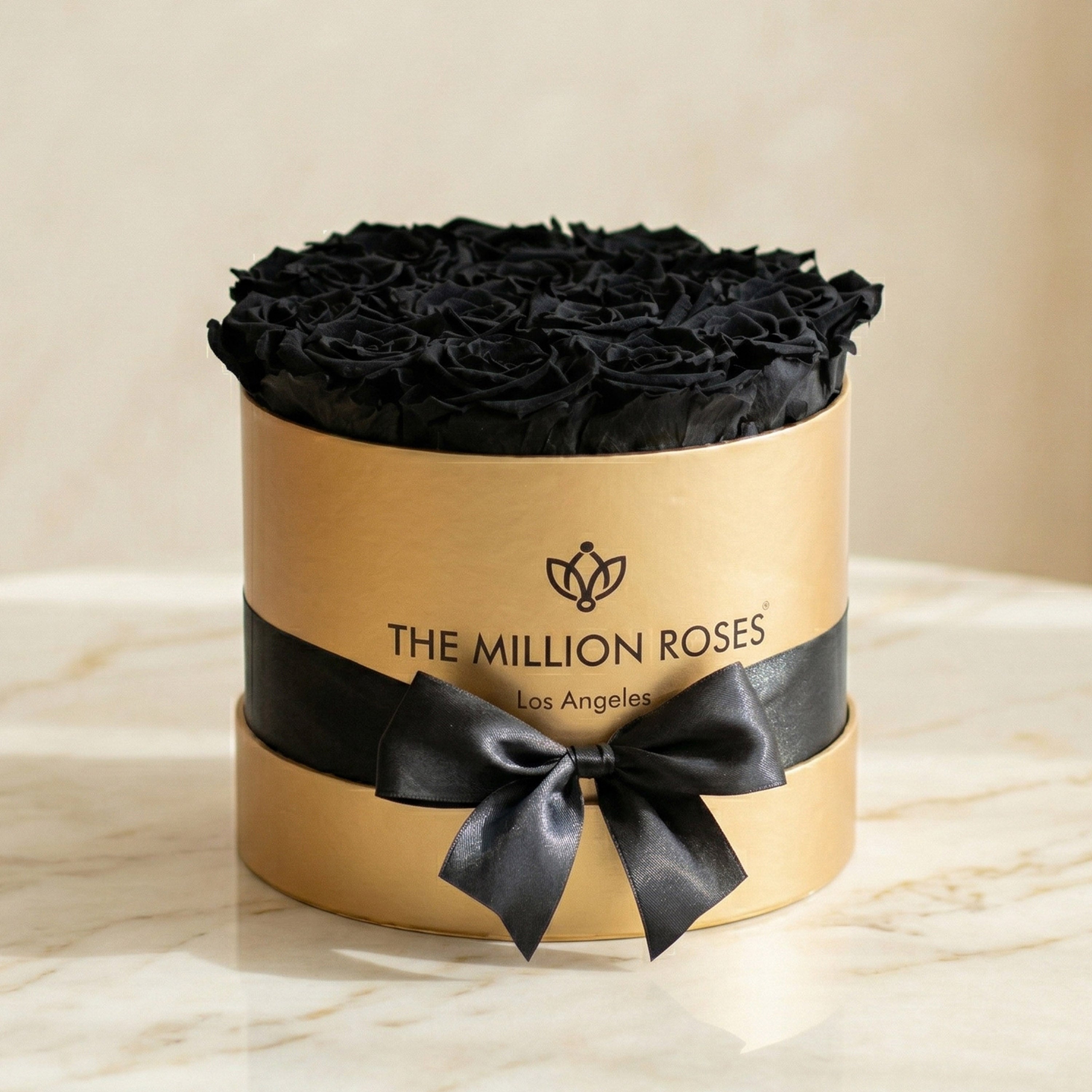 Boîte Or Classique | Roses noires