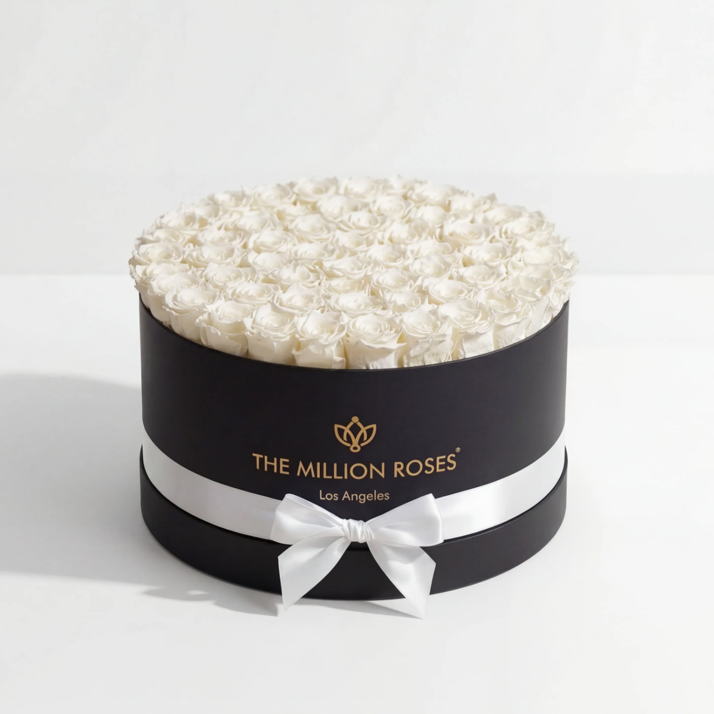 Deluxe Black Box | White Roses