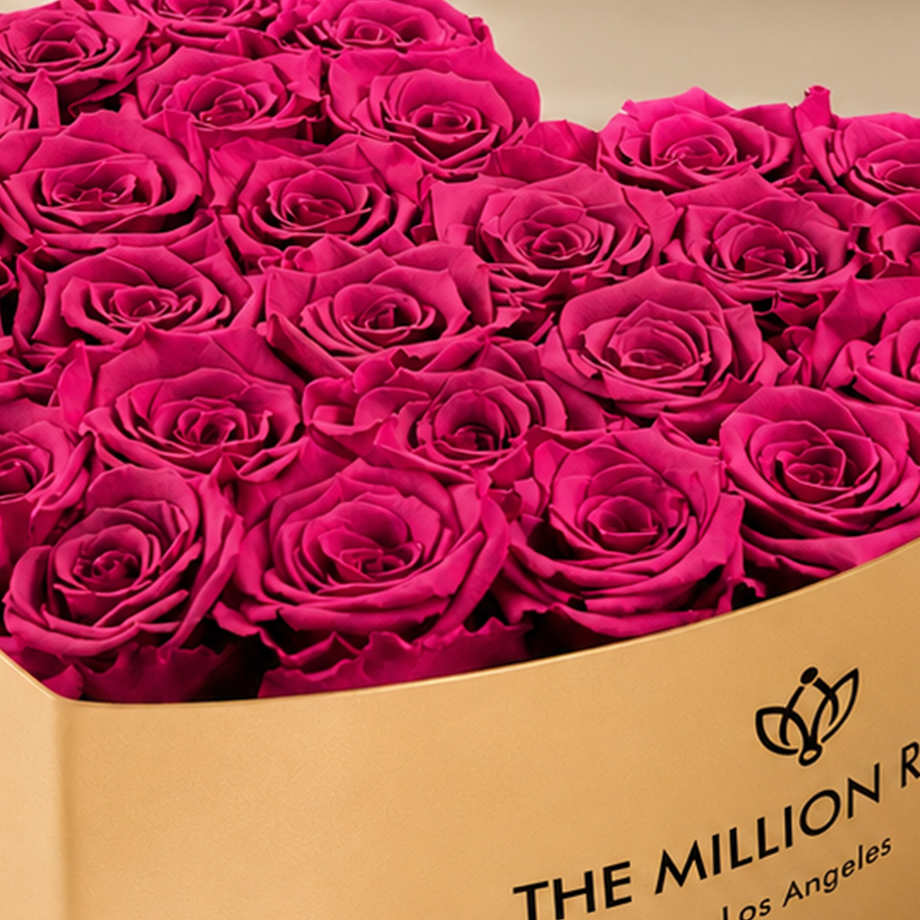 Heart Gold Box | Orchid Roses