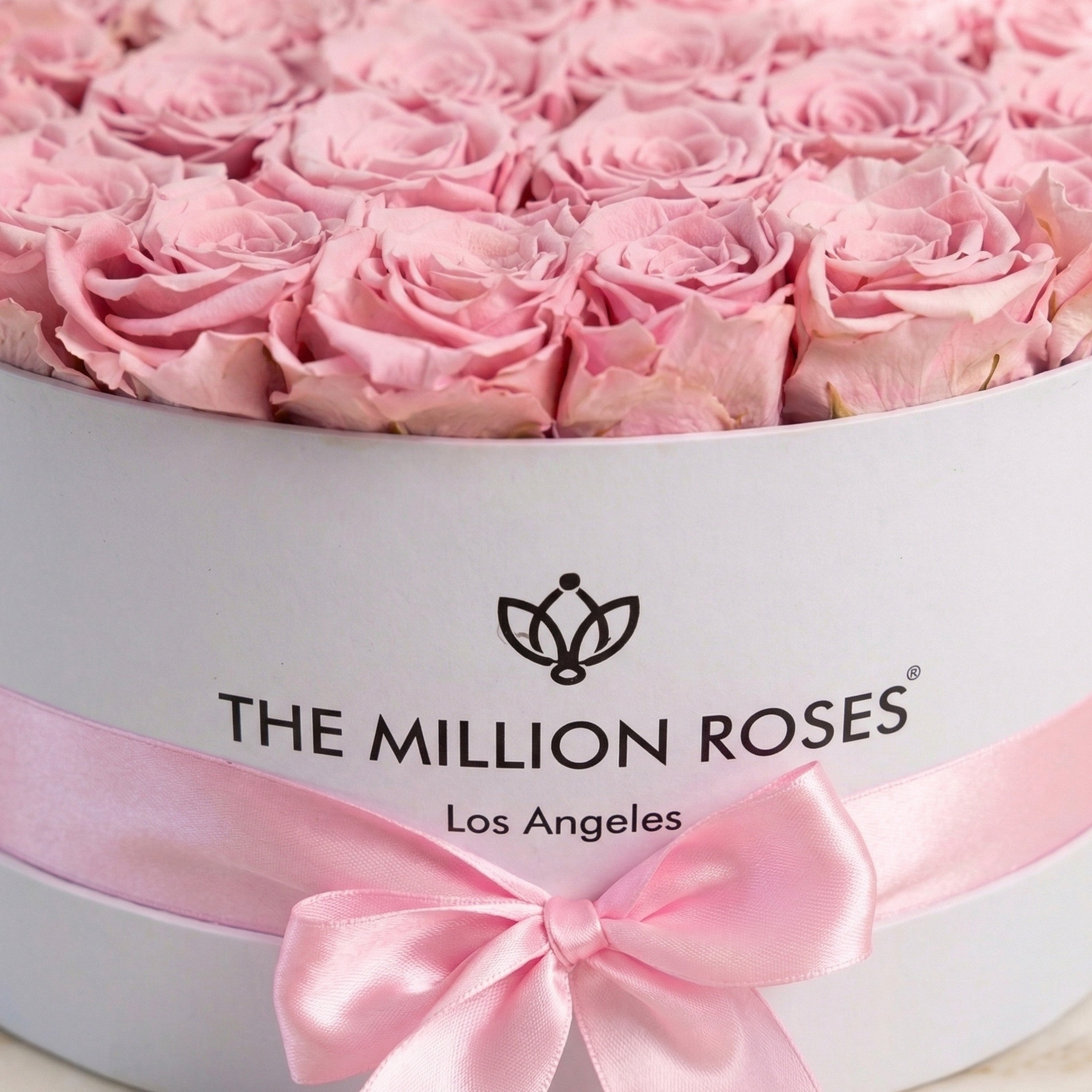 Heart White Box | Light Pink Roses