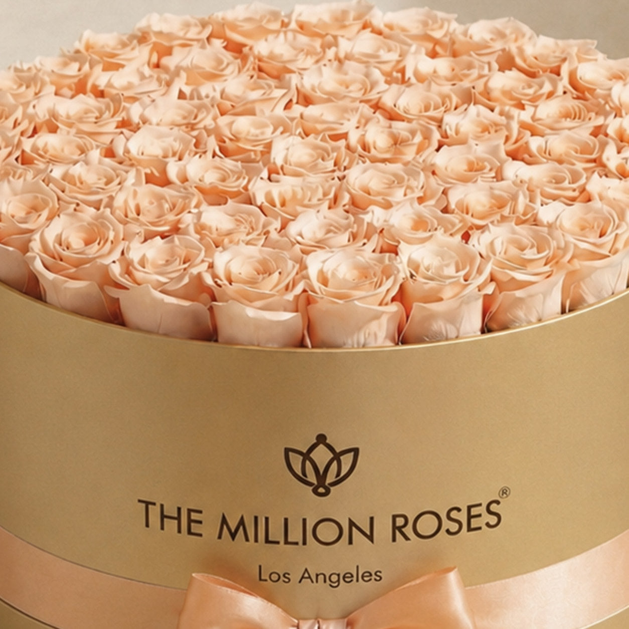 Deluxe Gold Box | Peach Roses