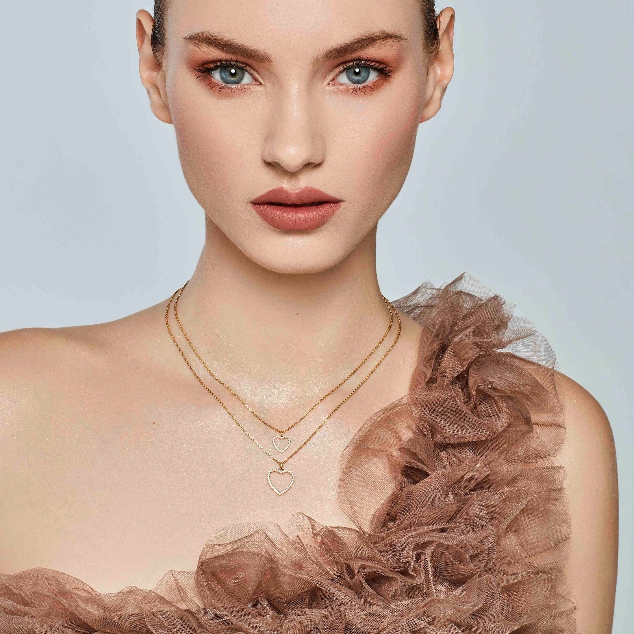 Colier cu pandantiv Love Nest Rosegold