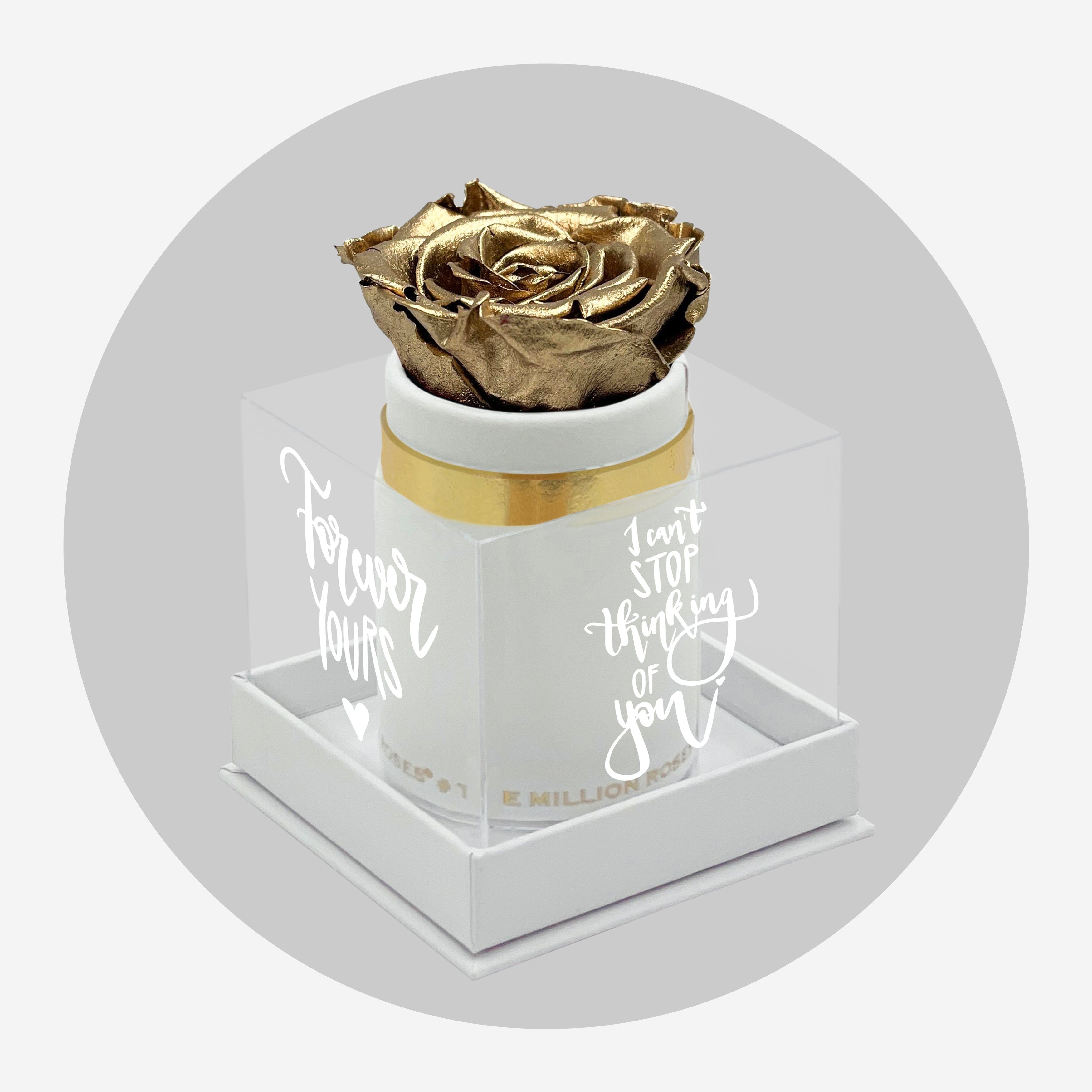 Cutie unică din piele de căprioară albă | Ediție limitată Love Note | Trandafir auriu