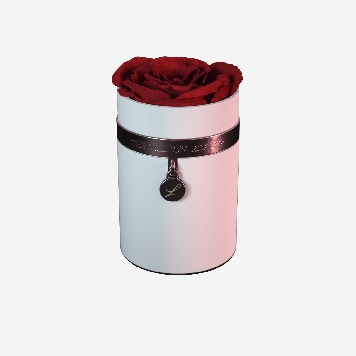 One in a Million™ Round White Box | Charm Edition | Red Rose - The Million Roses