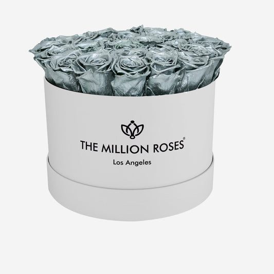 Supreme White Box | Silver Roses - The Million Roses