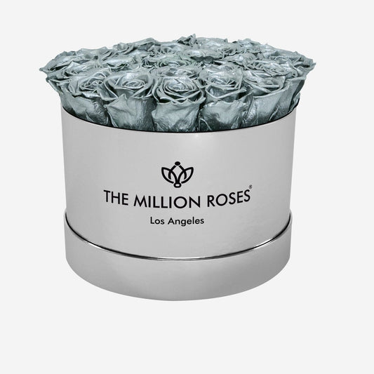 Supreme Mirror Silver Box | Silver Roses - The Million Roses