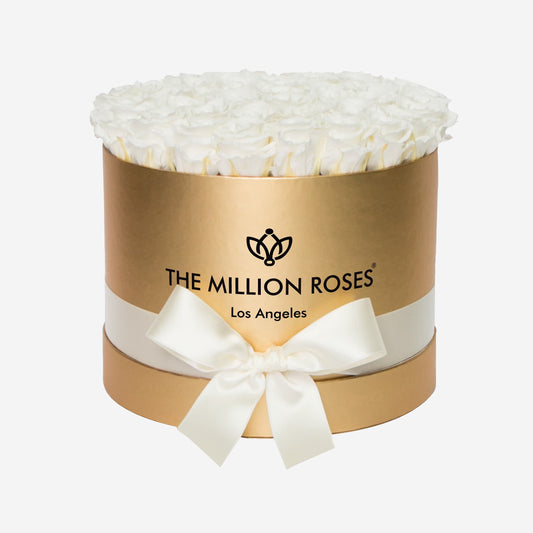 Supreme Gold Box | White Roses - The Million Roses