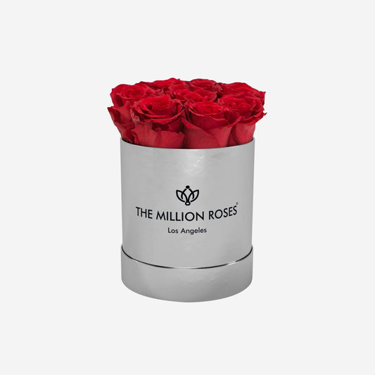 Basic Mirror Silver Box | Red Roses - The Million Roses