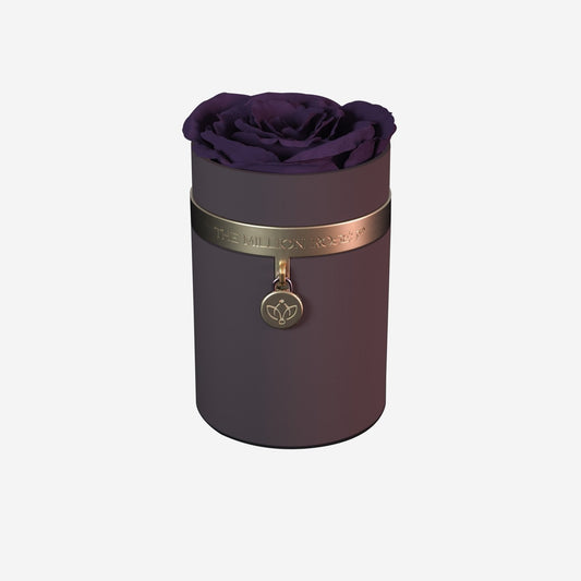 One in a Million™ Round Coffee Box | Charm Edition | Dark Purple Rose - The Million Roses