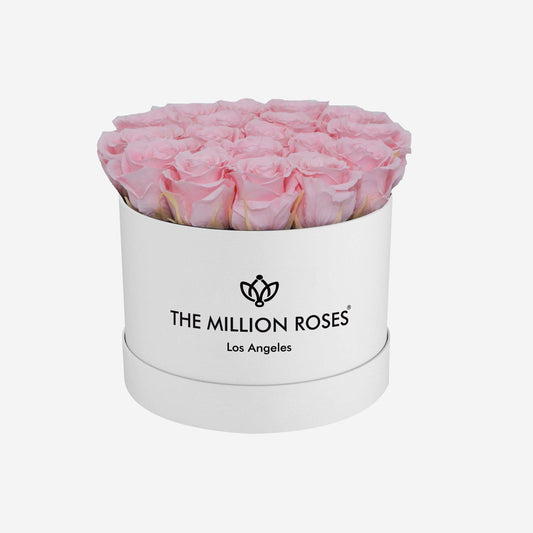 Classic White Box | Light Pink Roses - The Million Roses
